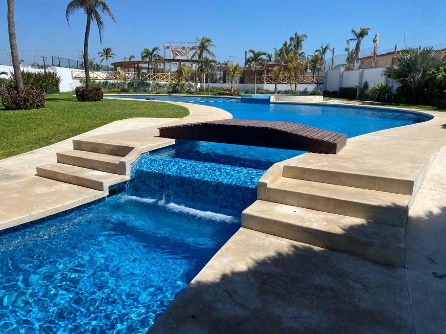 Increíble departamento Club de Playa canchas de pádel para 8 huéspedes