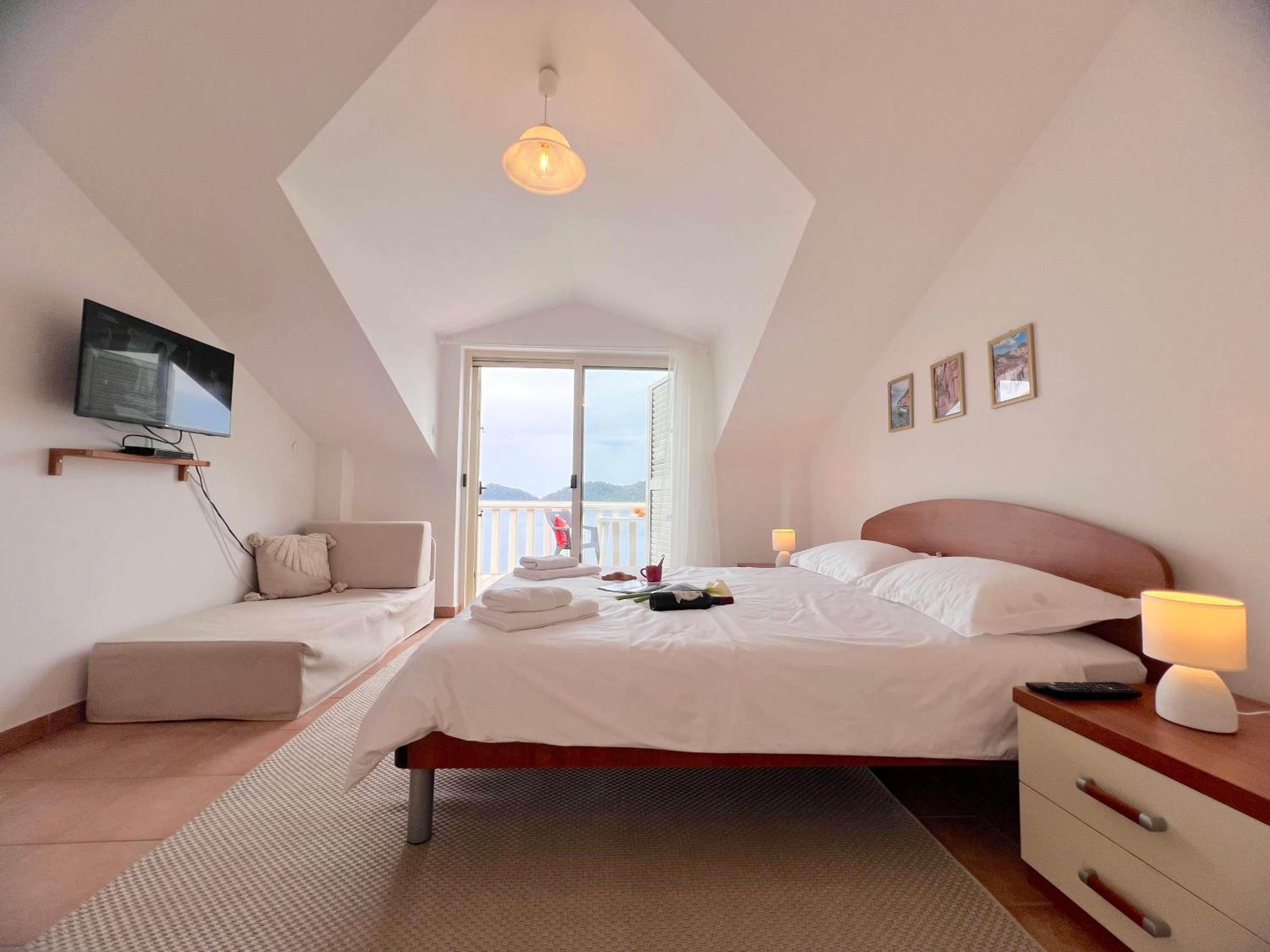 Terrace studios with panoramic seaview