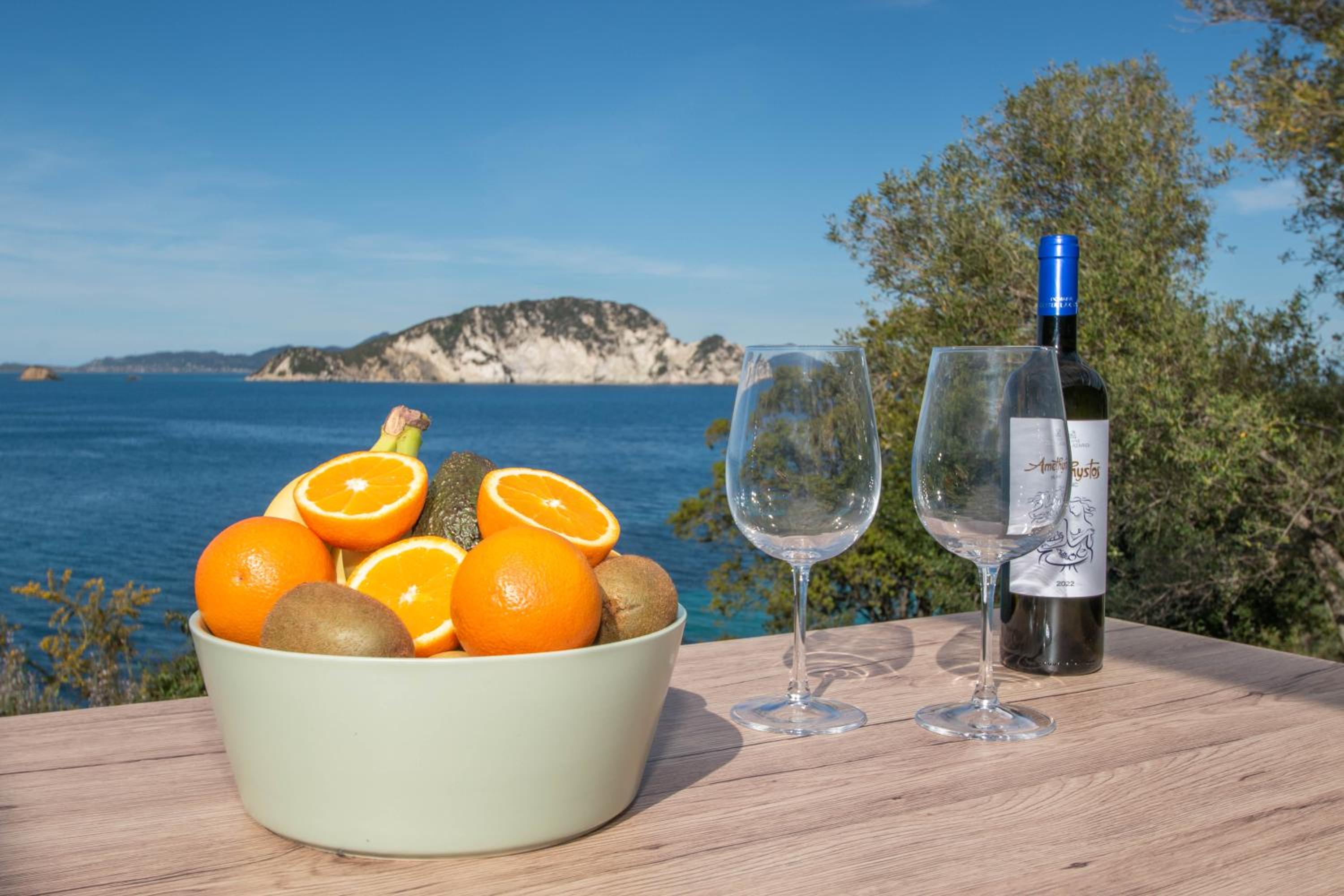 Beach Villa Cavo - with direct sea access view 2