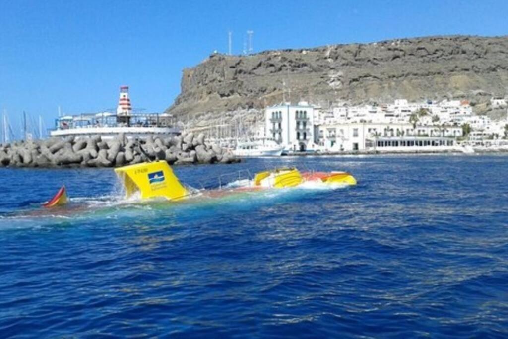 Paraíso con gran solarium privado en playa Mogán