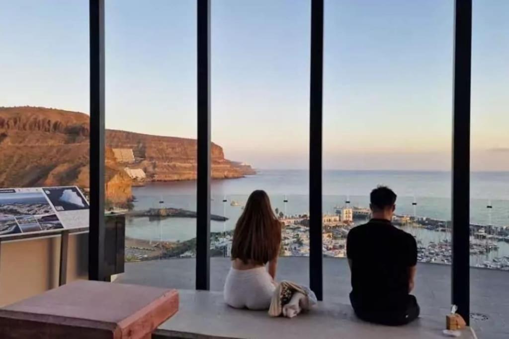 Paraíso con gran solarium privado en playa Mogán