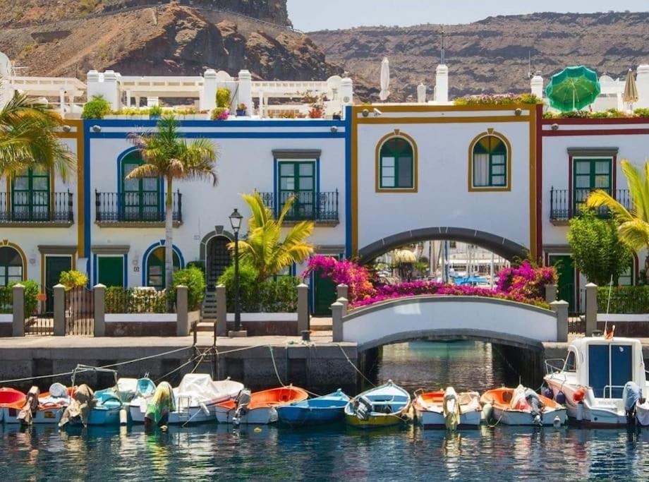 Paraíso con gran solarium privado en playa Mogán