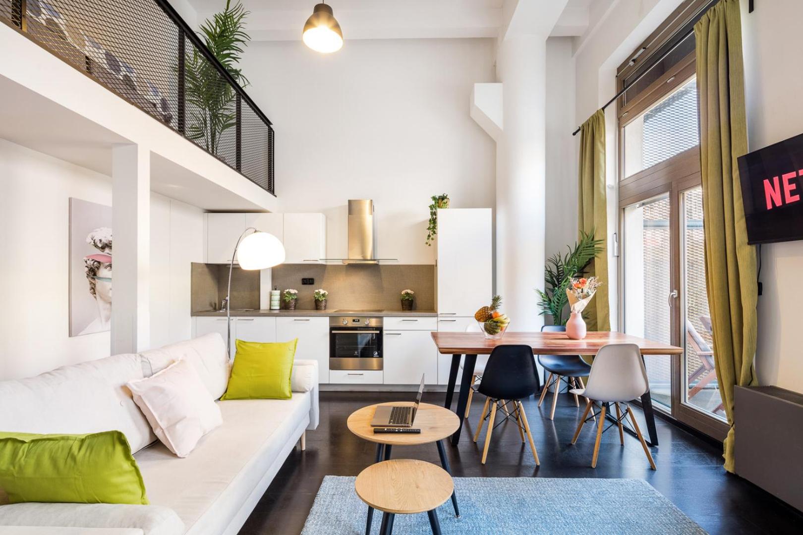 2-level apartments on Krizikova near the metro
