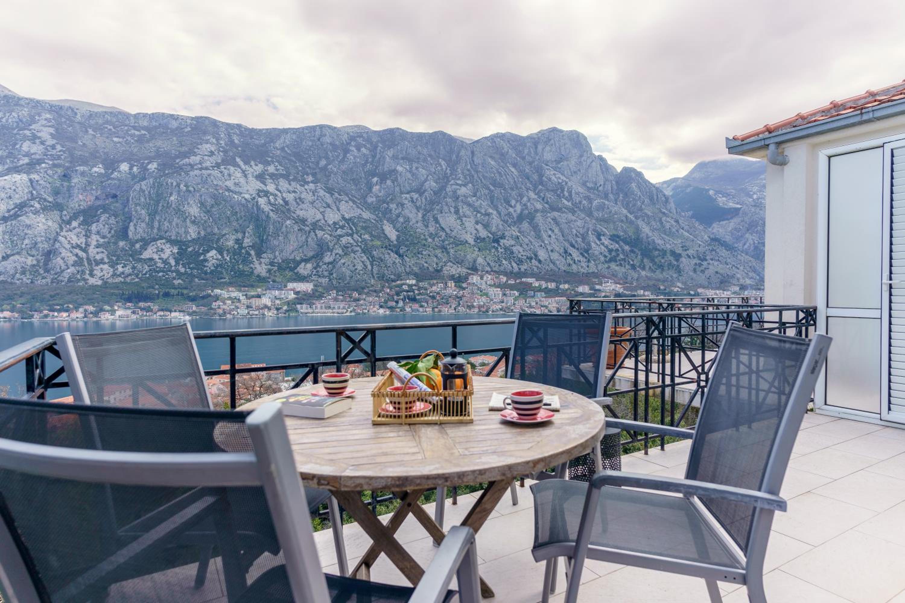 Sea view apartment in Kotor Bay view 3