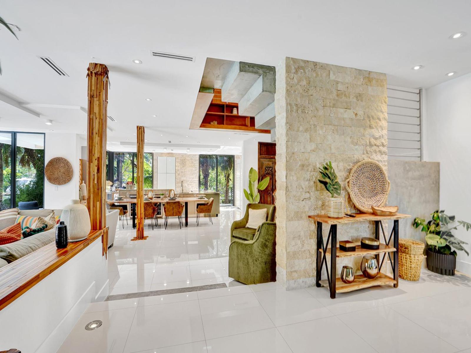 Experience Warmth & Comfort in our Stylish Balinese Waterfront Home