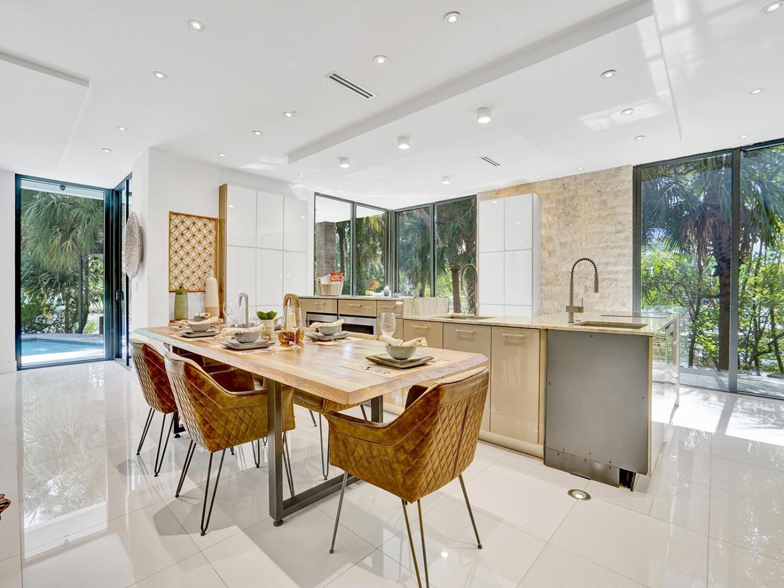 Experience Warmth & Comfort in our Stylish Balinese Waterfront Home