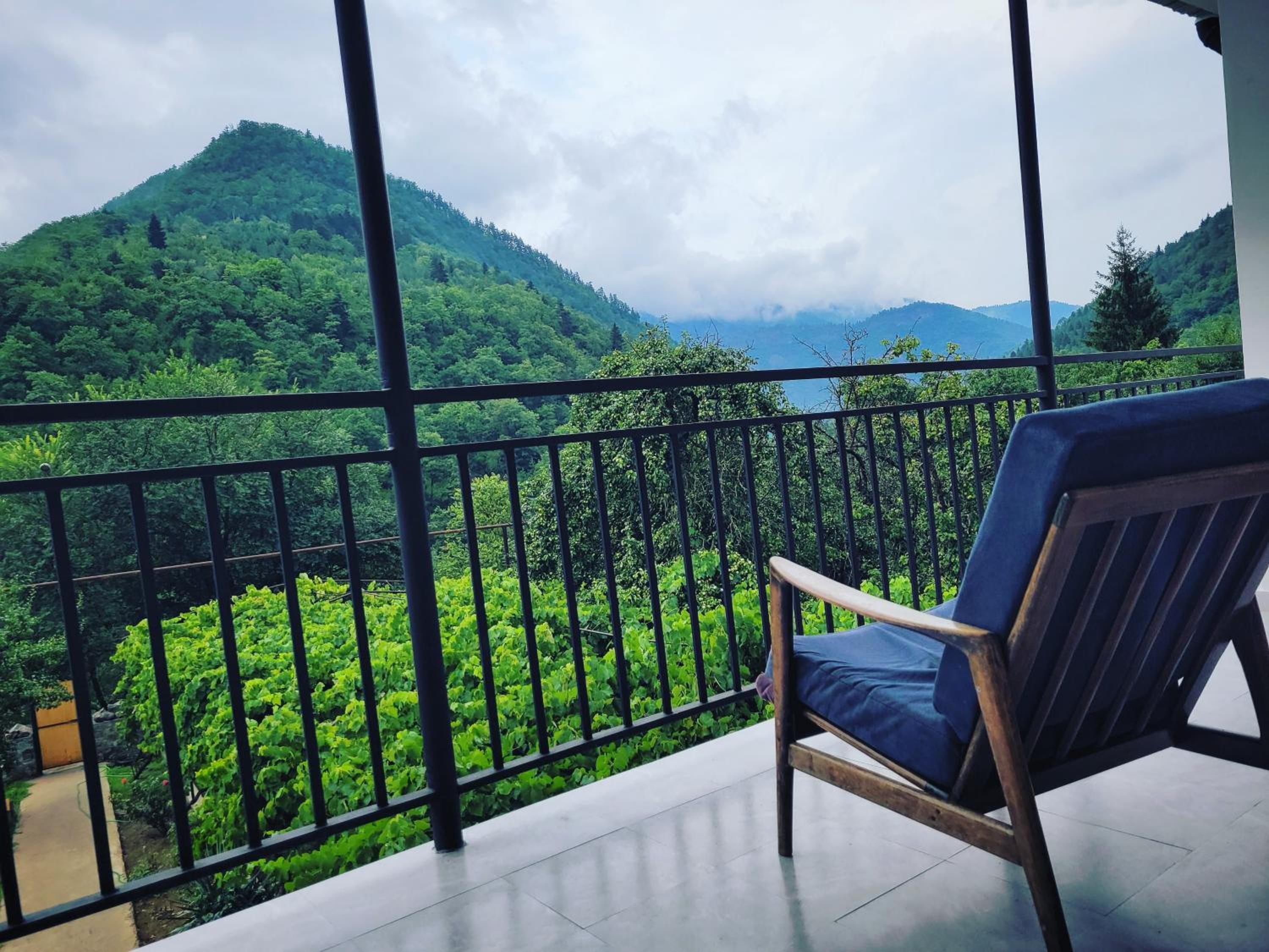 Family hotel mountain panorama