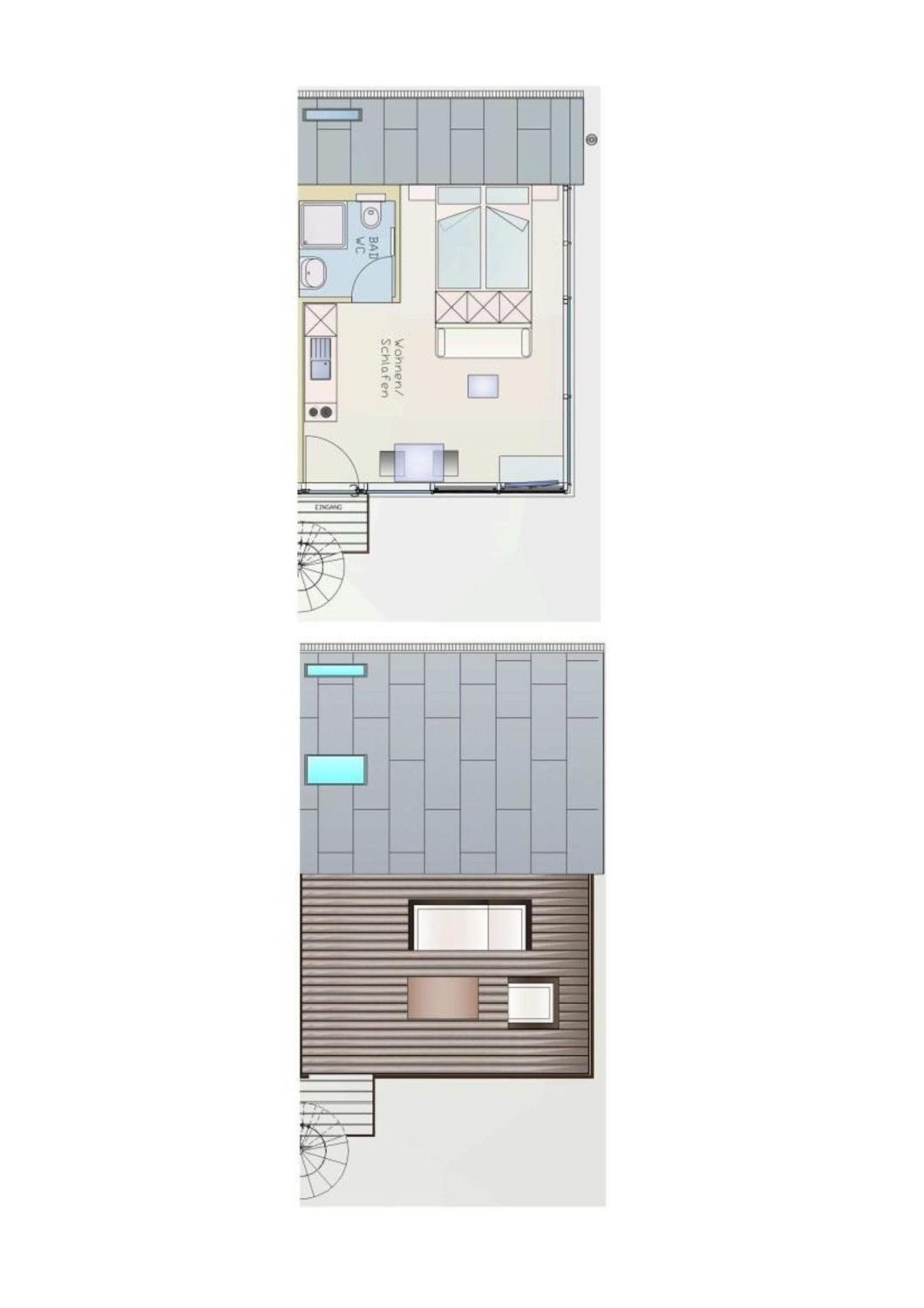 Appartment Düne 10 2OG Grundbelegung 2 Pers
