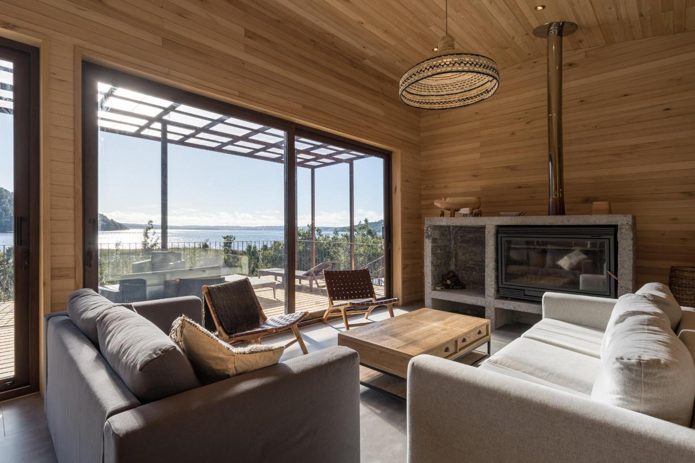 Casas Martín Pescador, Lago Huillinco, Chiloe