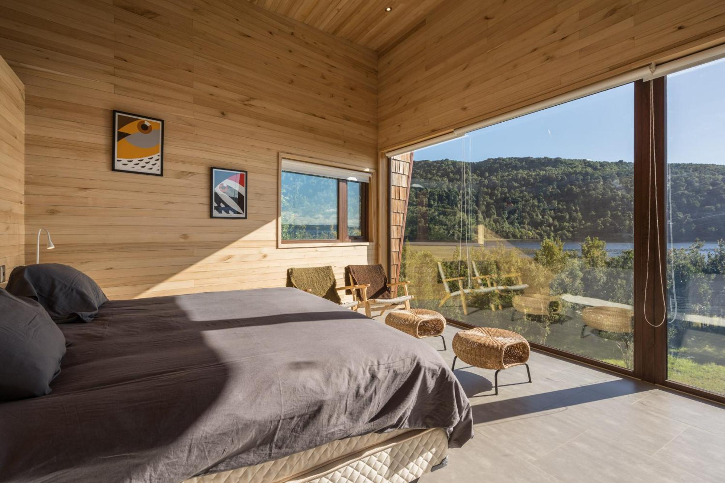 Casas Martín Pescador, Lago Huillinco, Chiloe