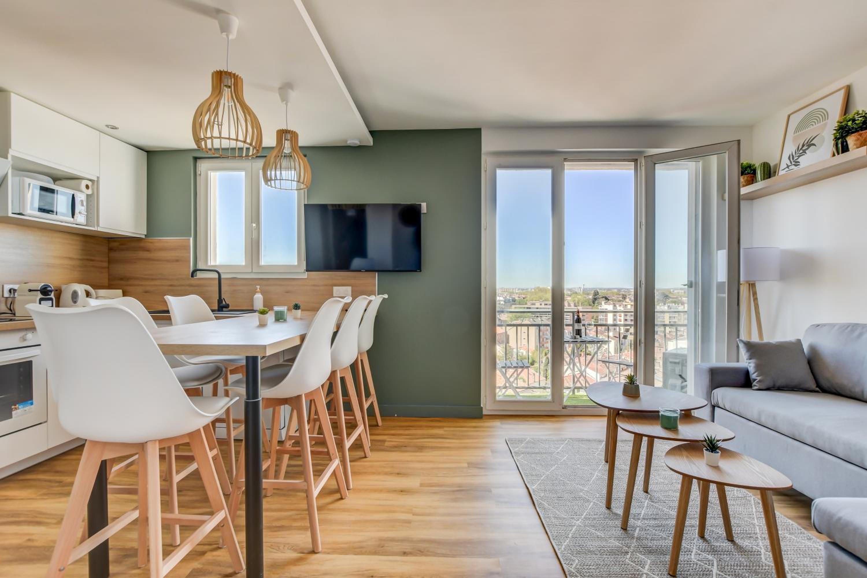 Sunset Duplex - Grand-Rond, Jardin des plantes, centre-ville, 2 BDRs 60m2, AC, Netflix - T3 60m2 avec clim