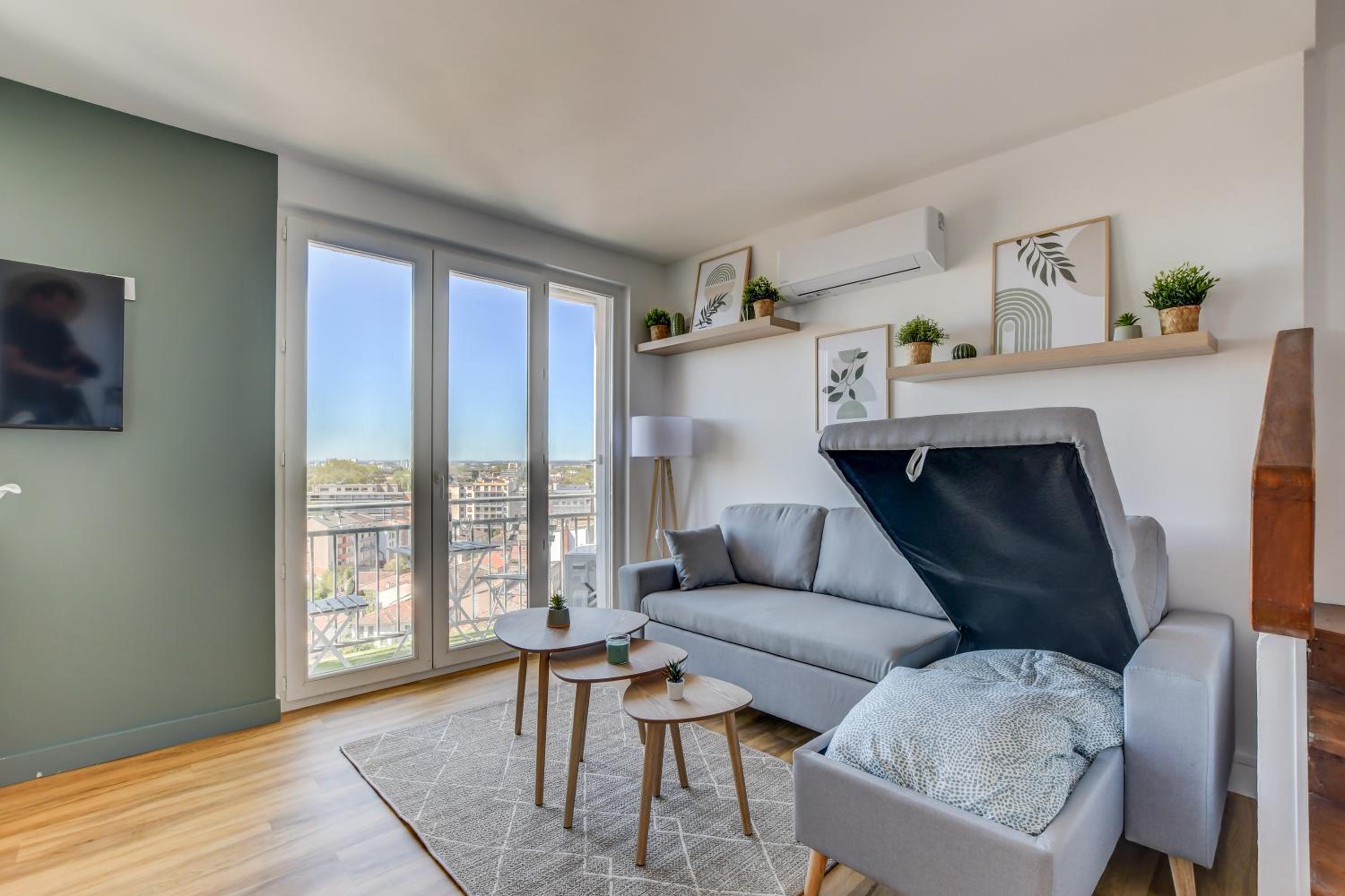 Sunset Duplex - Grand-Rond, Jardin des plantes, centre-ville, 2 BDRs 60m2, AC, Netflix - T3 60m2 avec clim