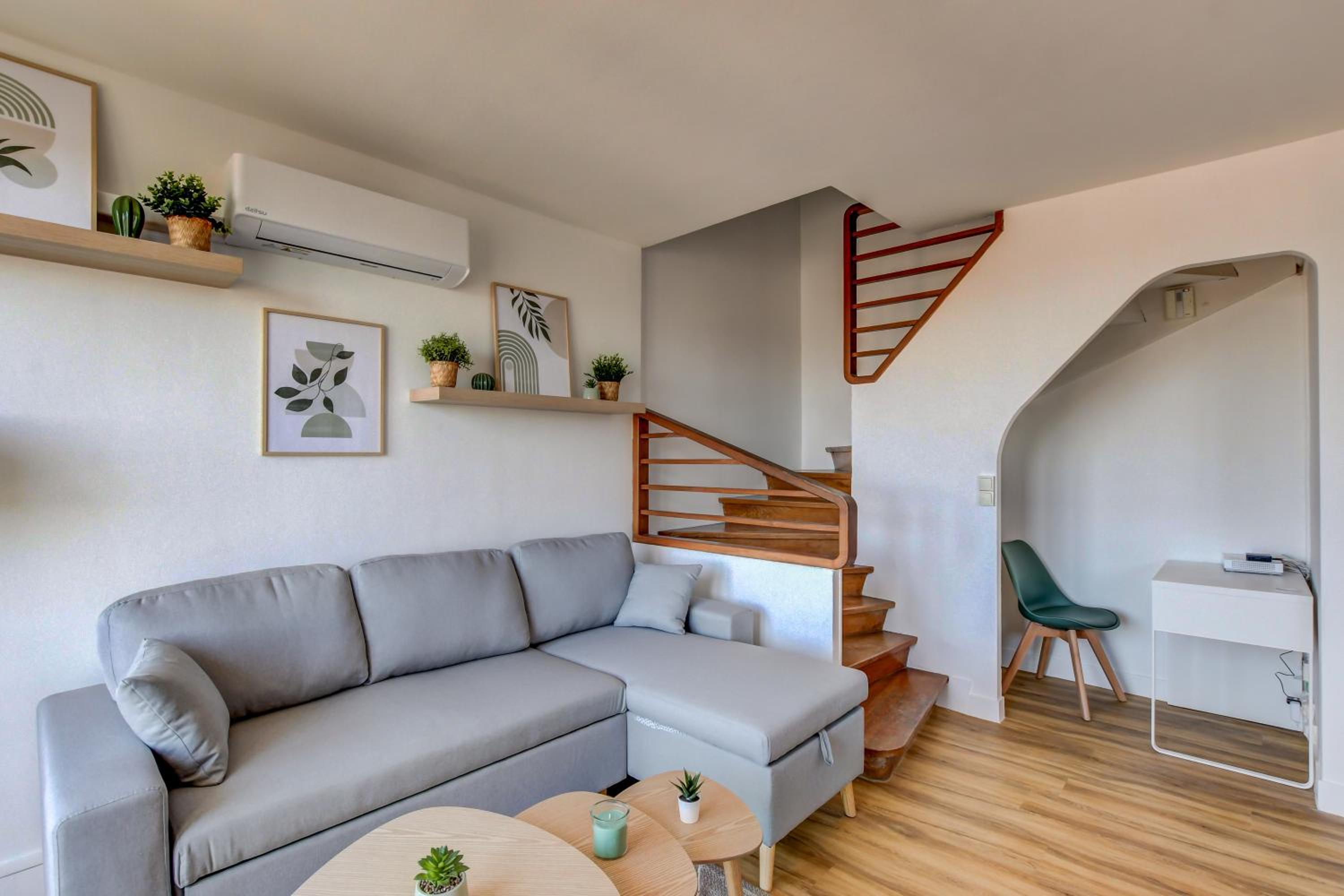Sunset Duplex - Grand-Rond, Jardin des plantes, centre-ville, 2 BDRs 60m2, AC, Netflix - T3 60m2 avec clim
