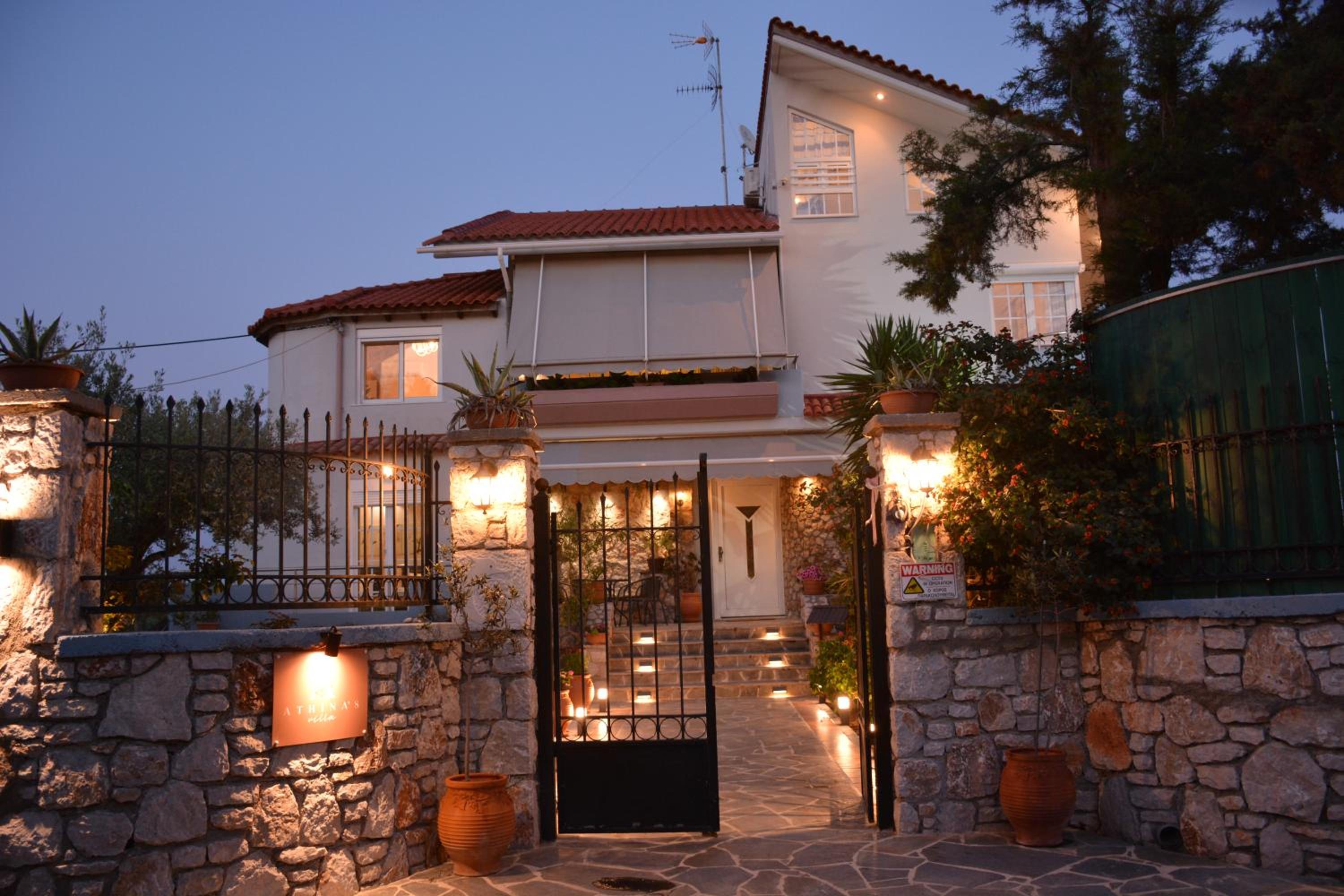 Athina's Villa with heated pool view 5