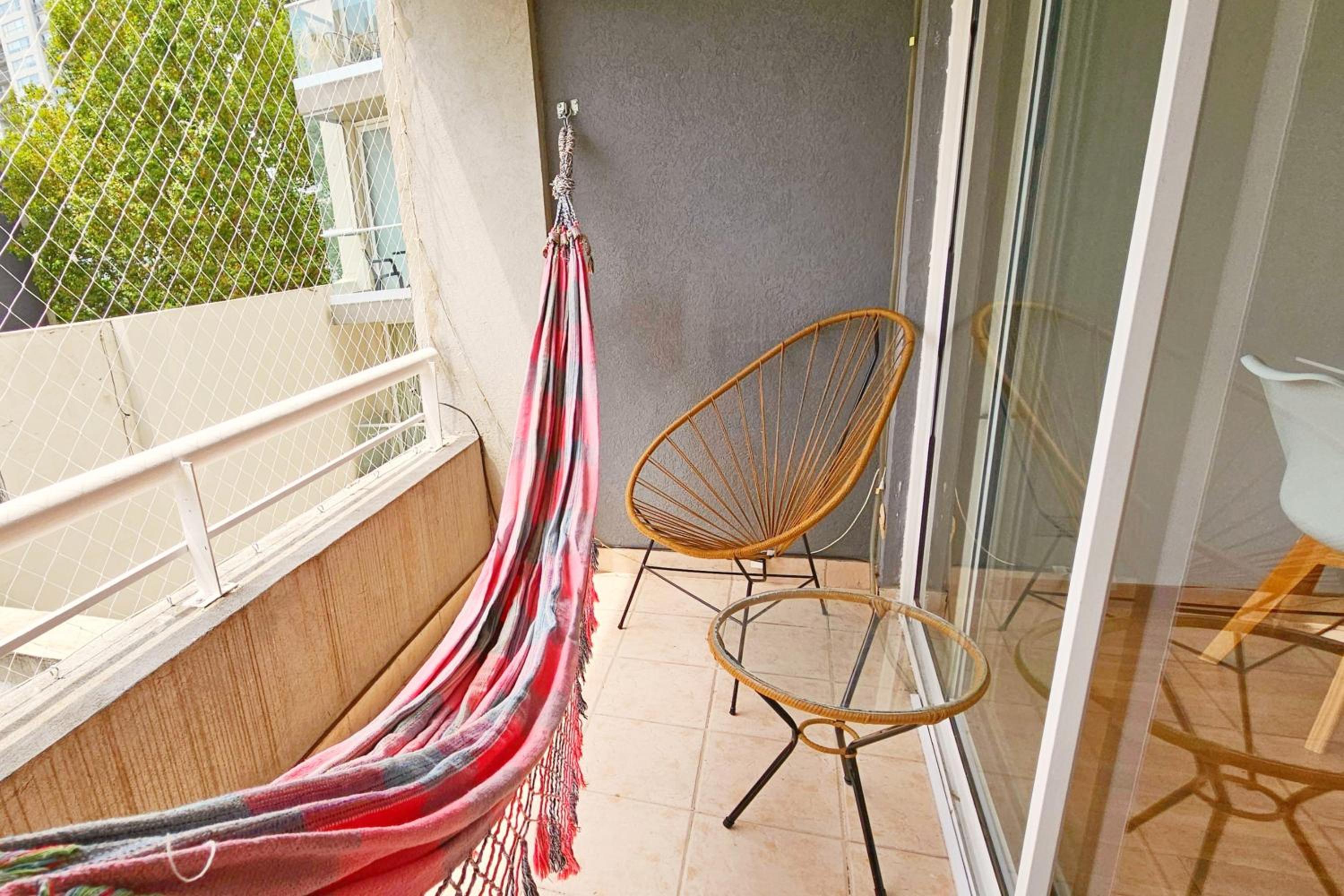 Hamaca, Balcón, redes y Lavarropas - 1 Dormitorio en Palermo Hollywood