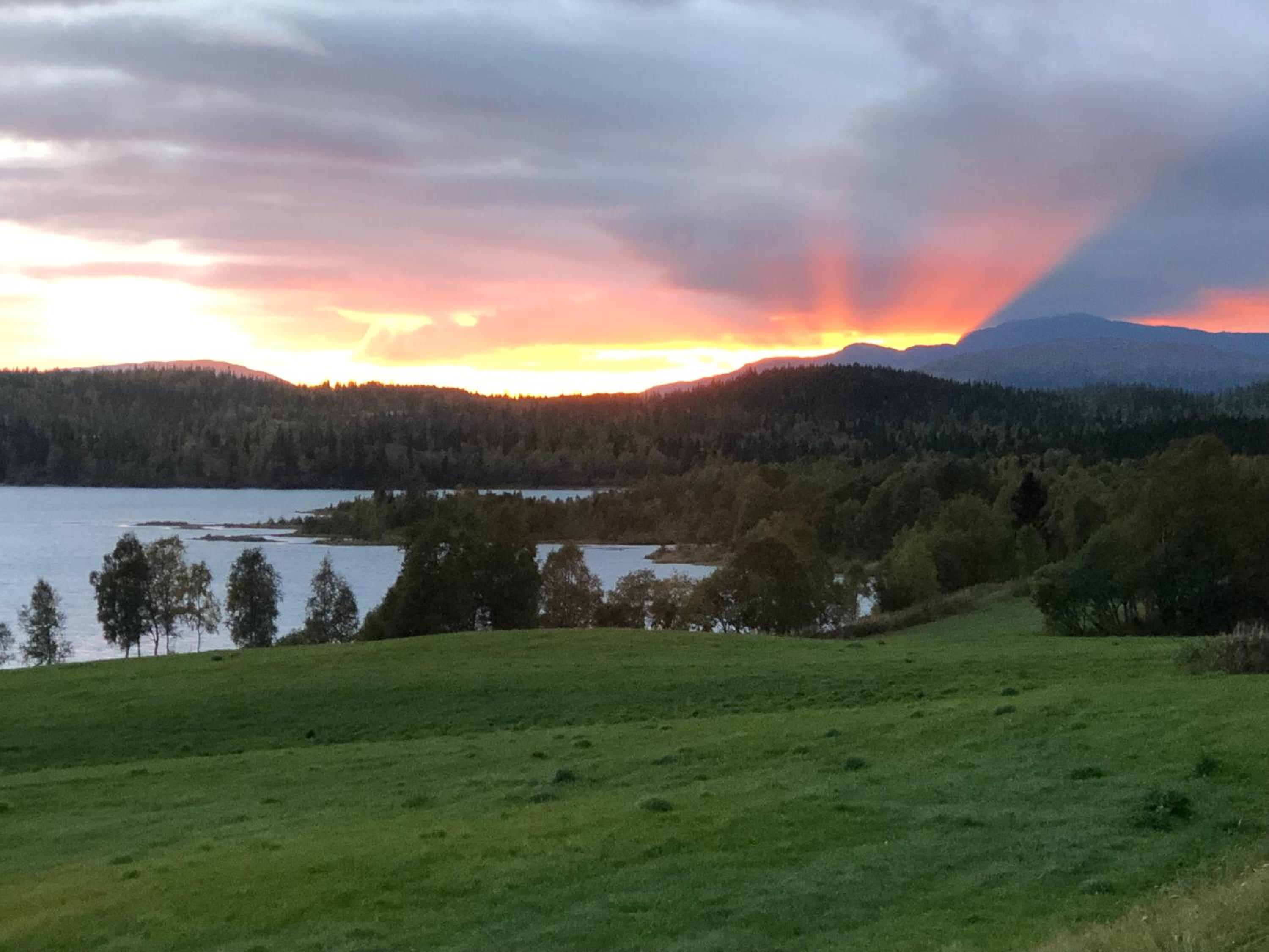 Nyrestaurert og koselig hytte ved Skjelbredvatnet.