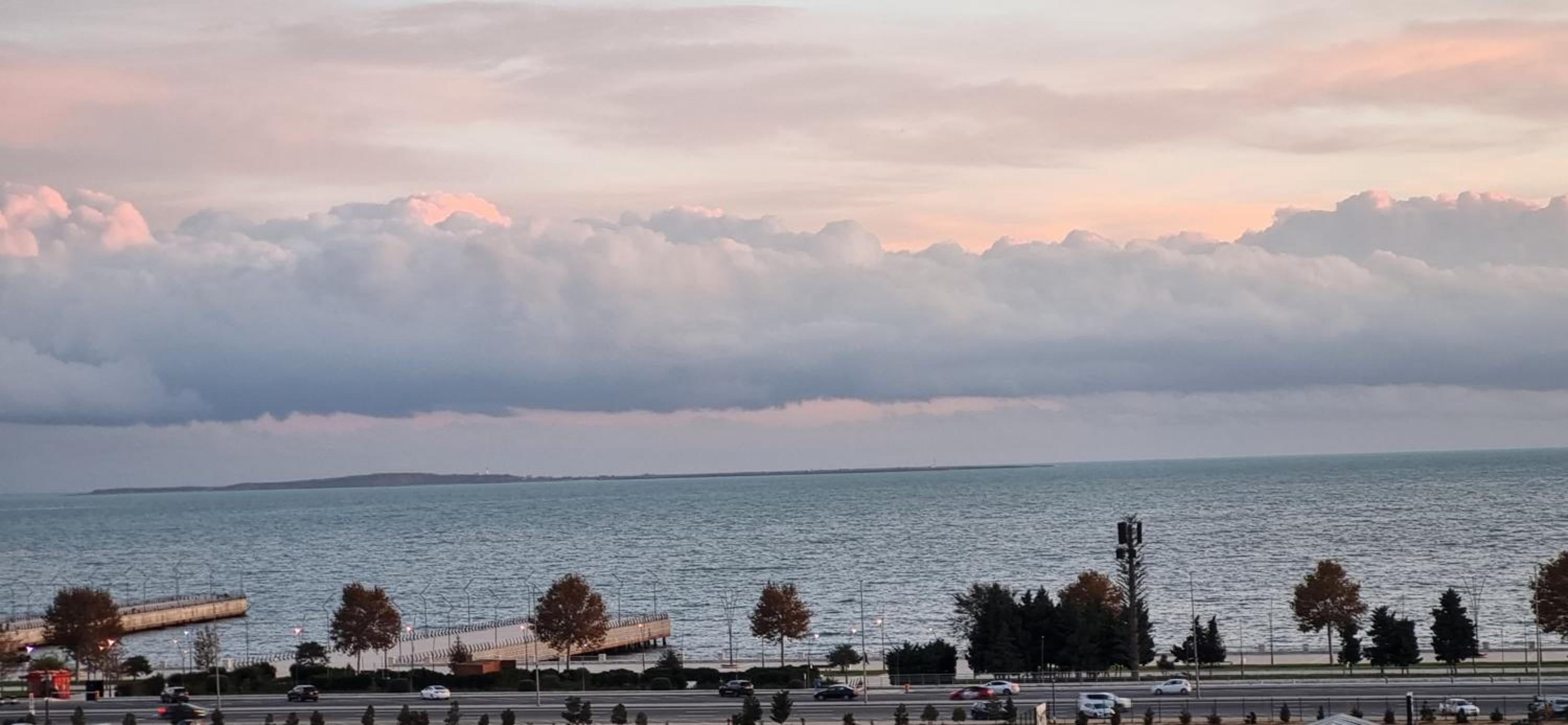 Boulevard view spacious apartment in Baku