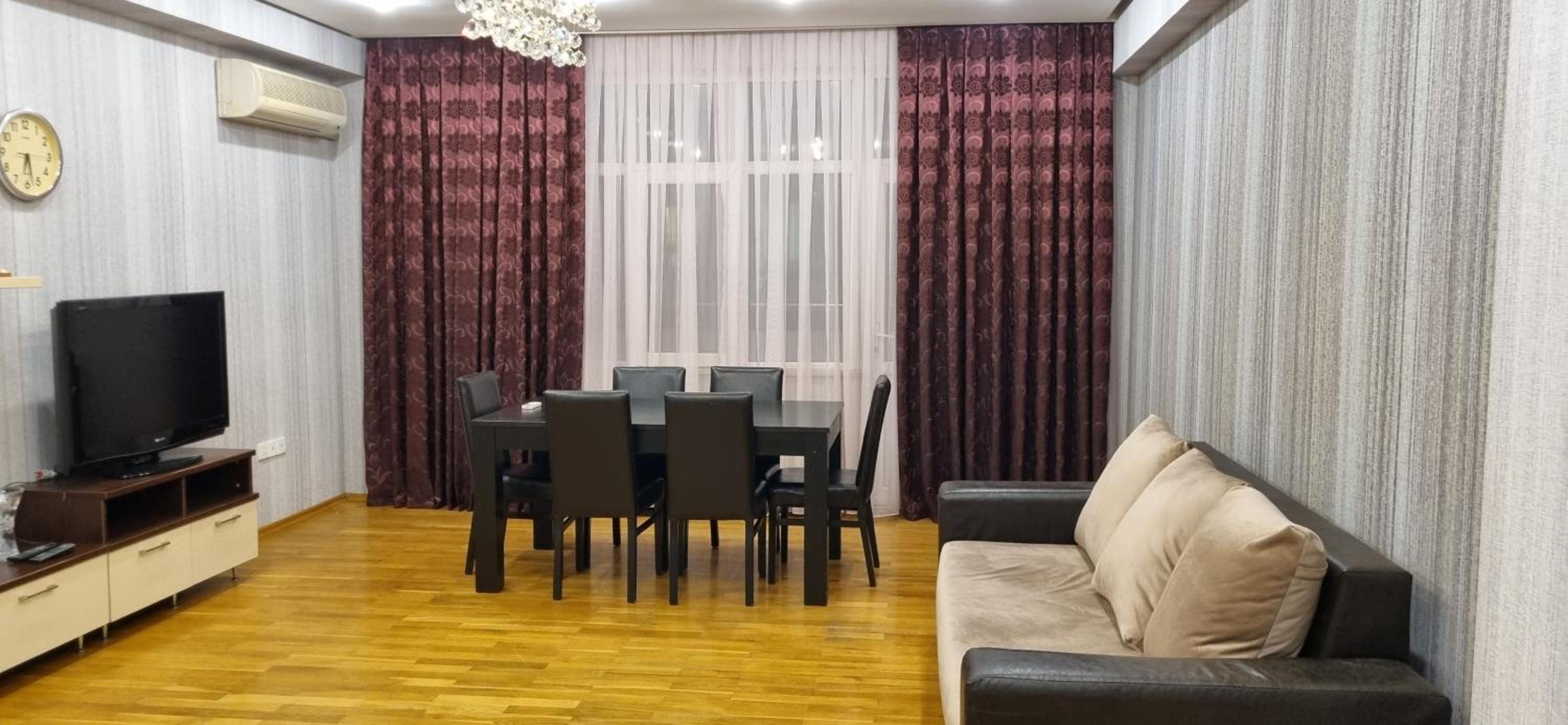 Boulevard view spacious apartment in Baku