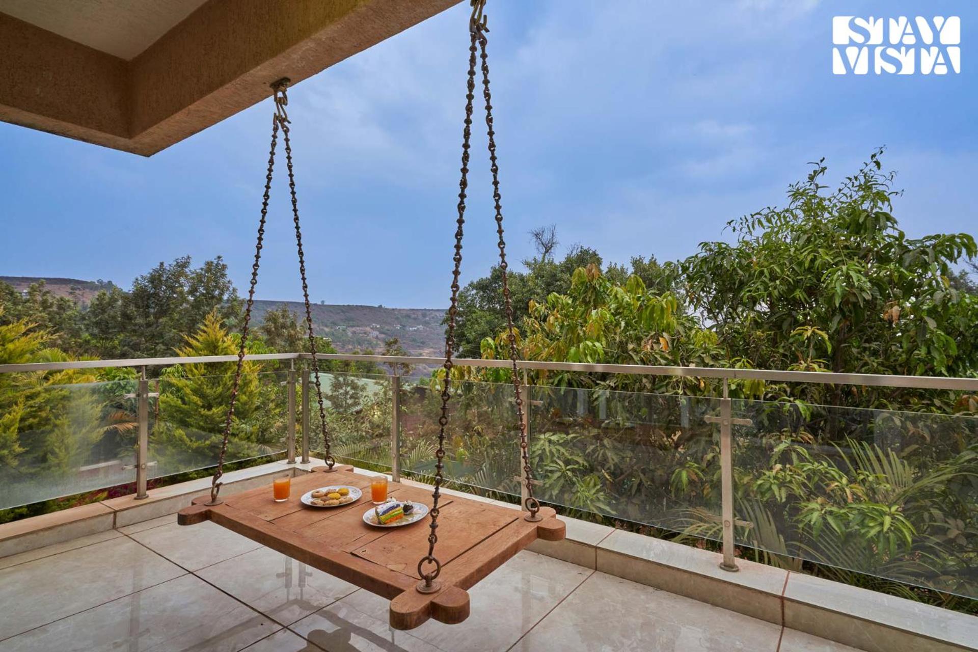 StayVista's Tableland Vista - Hill-View Haven with Jacuzzi & Terrace view 2