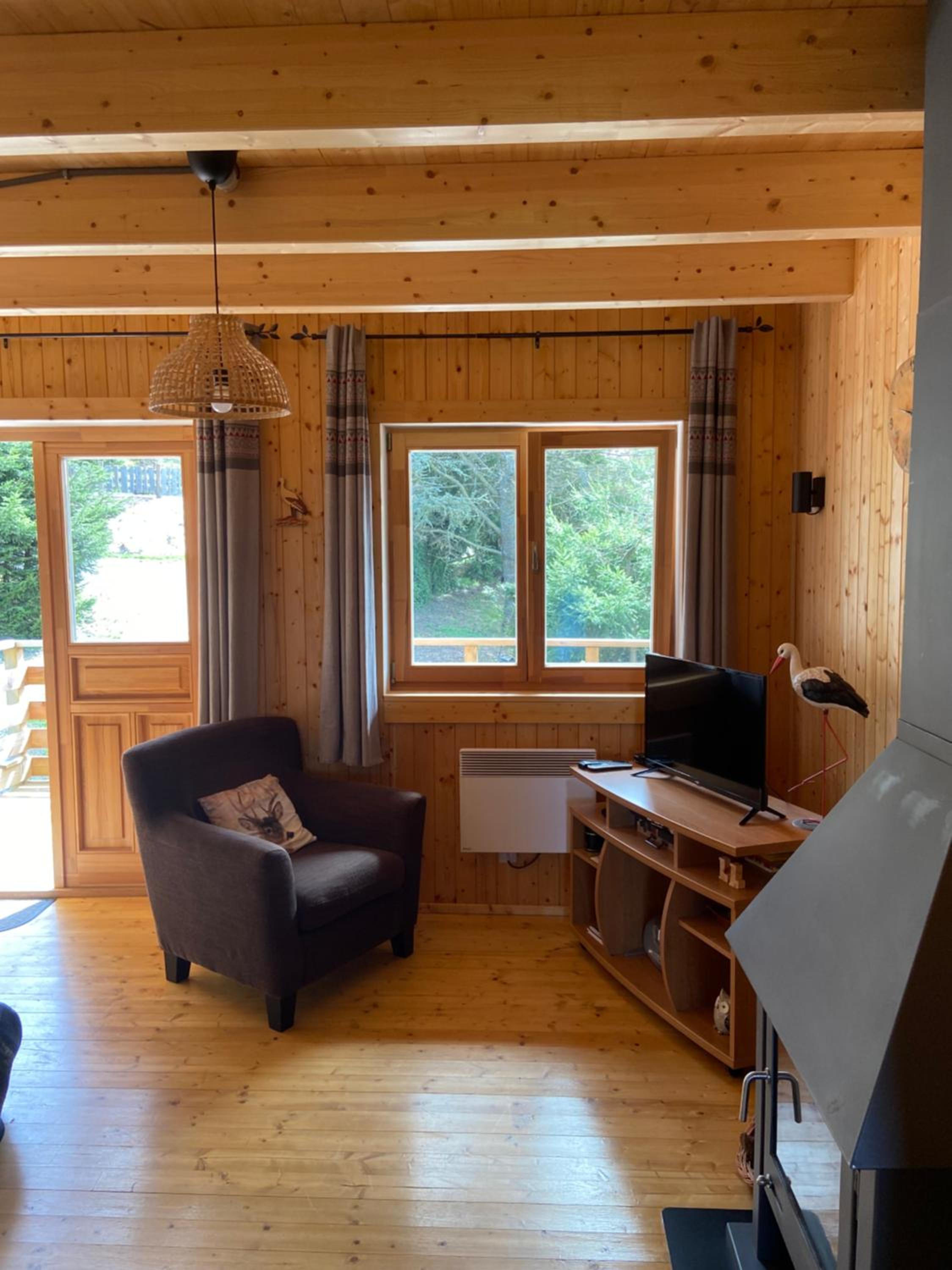 Chalet bois au calme, en lisière de forêt, balcons, sentiers balades Gérardmer & Alsace 
