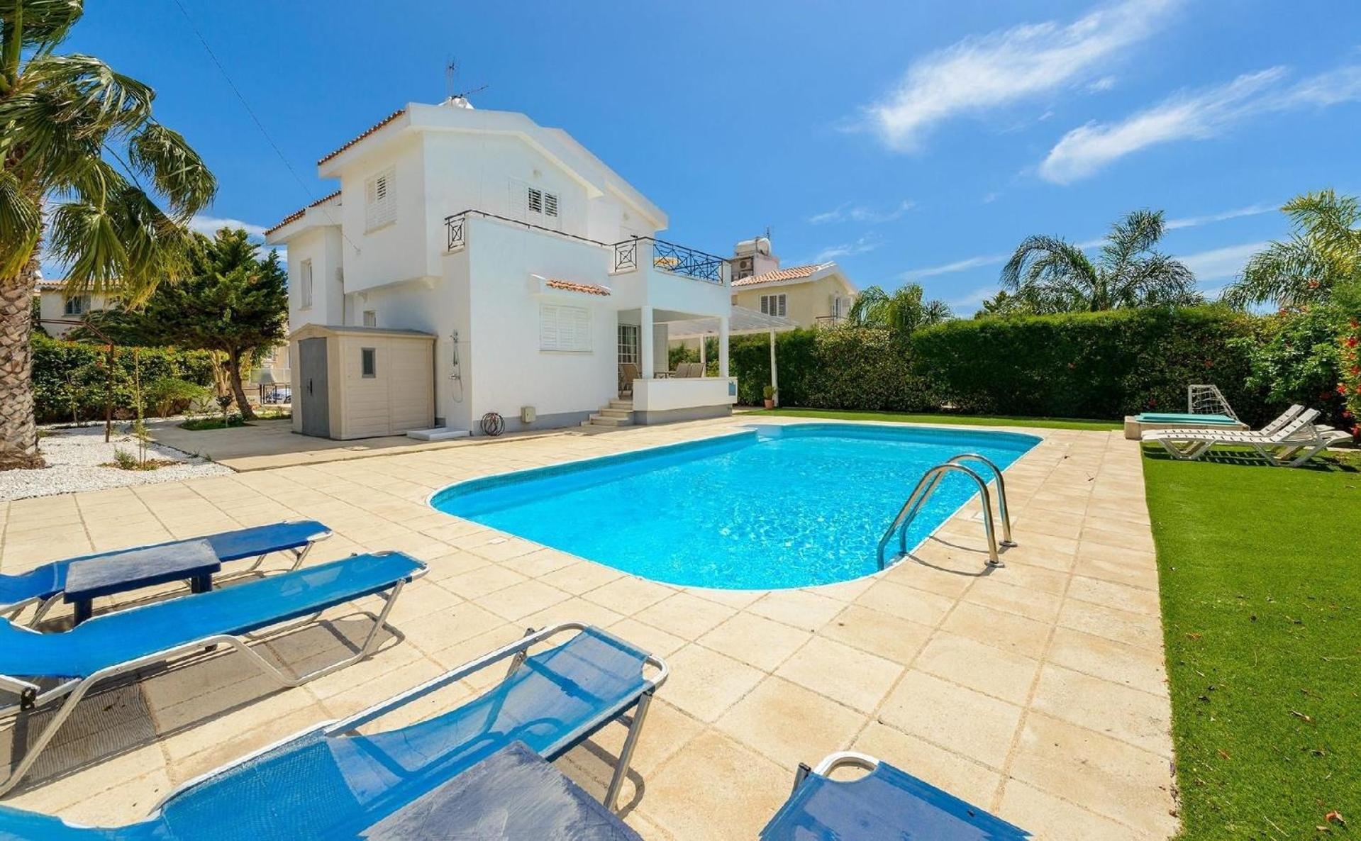 Ferienhaus mit Privatpool für 6 Personen ca 180 qm in Agia Napa, Südküste von Zypern