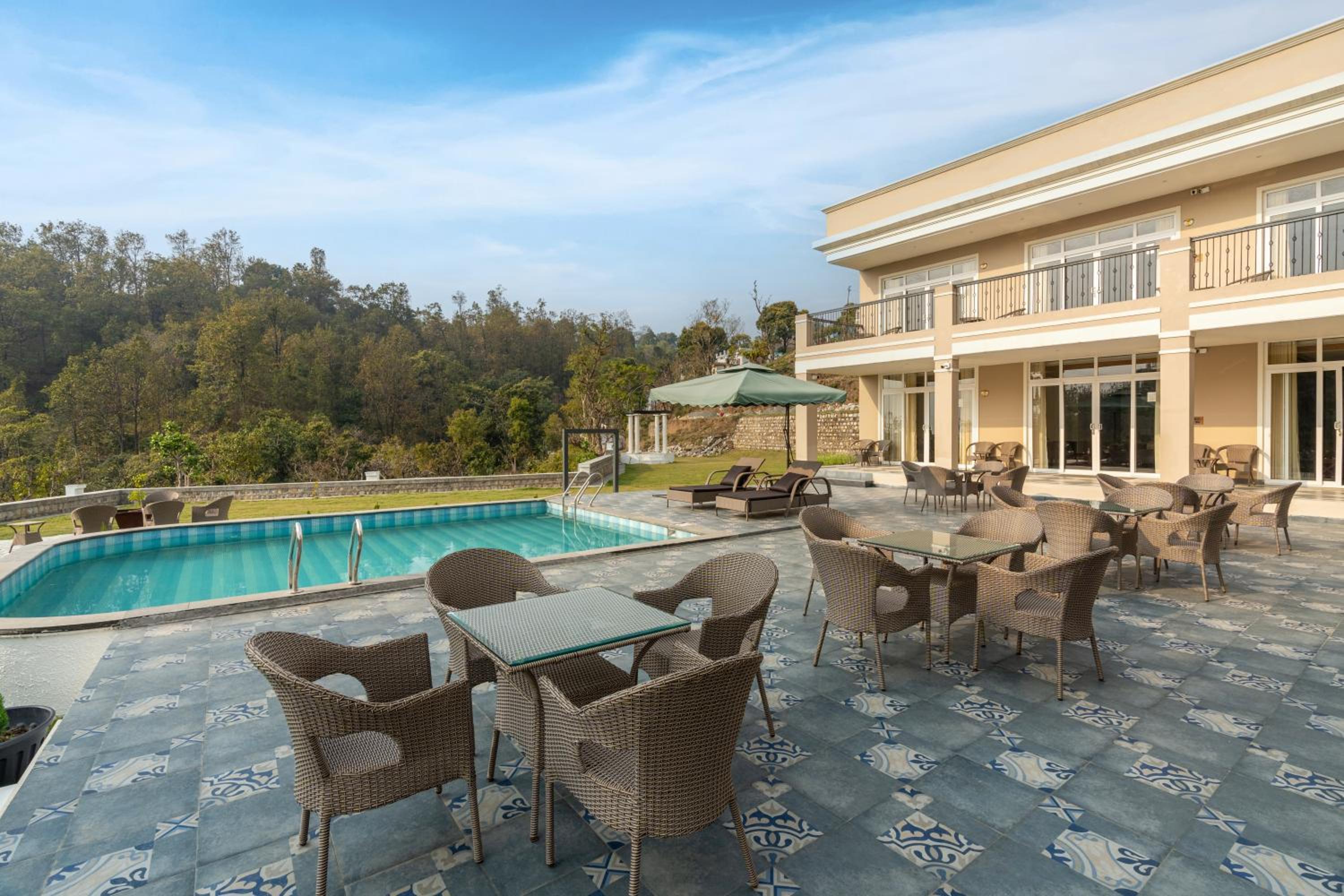 SaffronStays Sukh Saklana Haveli Royalty Rooms - Forest-view stay with pool, expansive lawns & dining near Rishikesh and Dehradun Airport