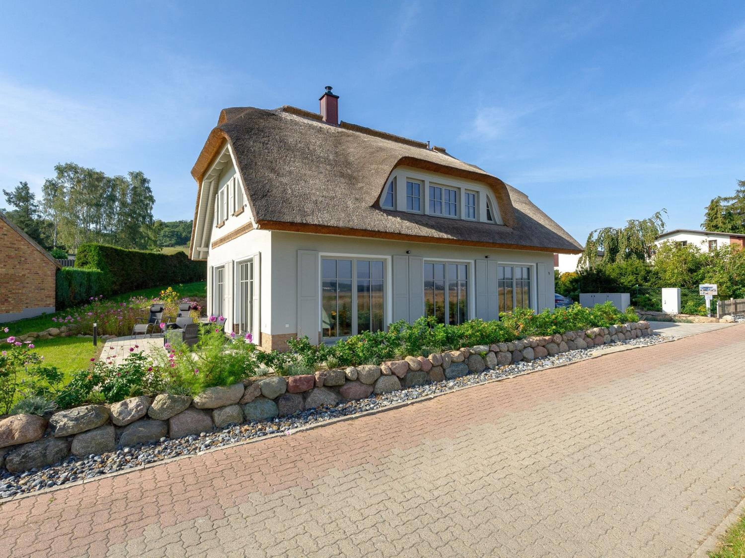 Landhaus Max in Moritzdorf - Luxus unter Reet mit Seeblick, Kamin, Sauna