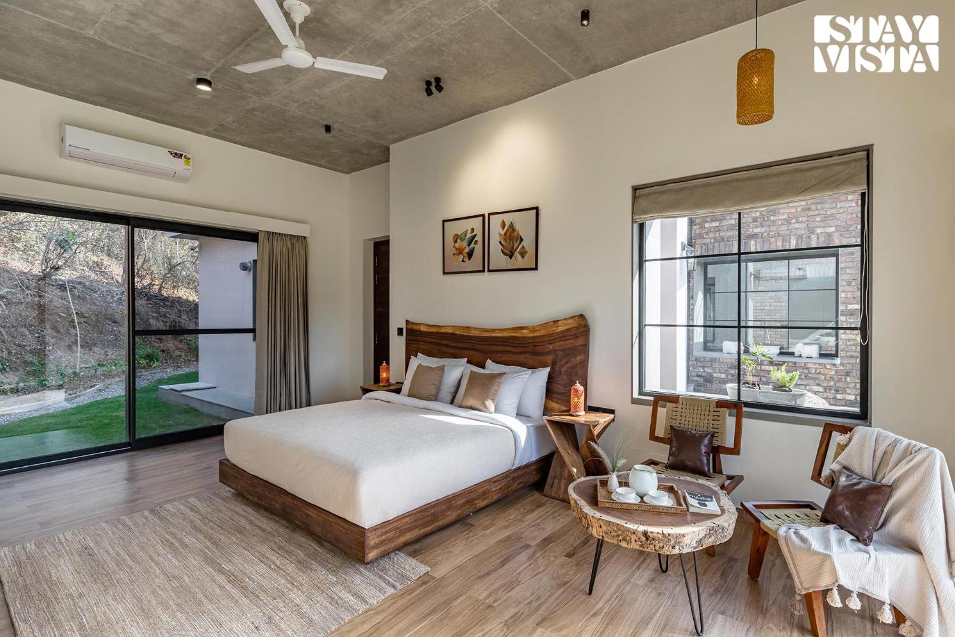 StayVista's Ikebana - Living By The Forest Edge - Mountain-view Villa with Infinity Pool, Lawn, & Indoor-Outdoor Games view 5