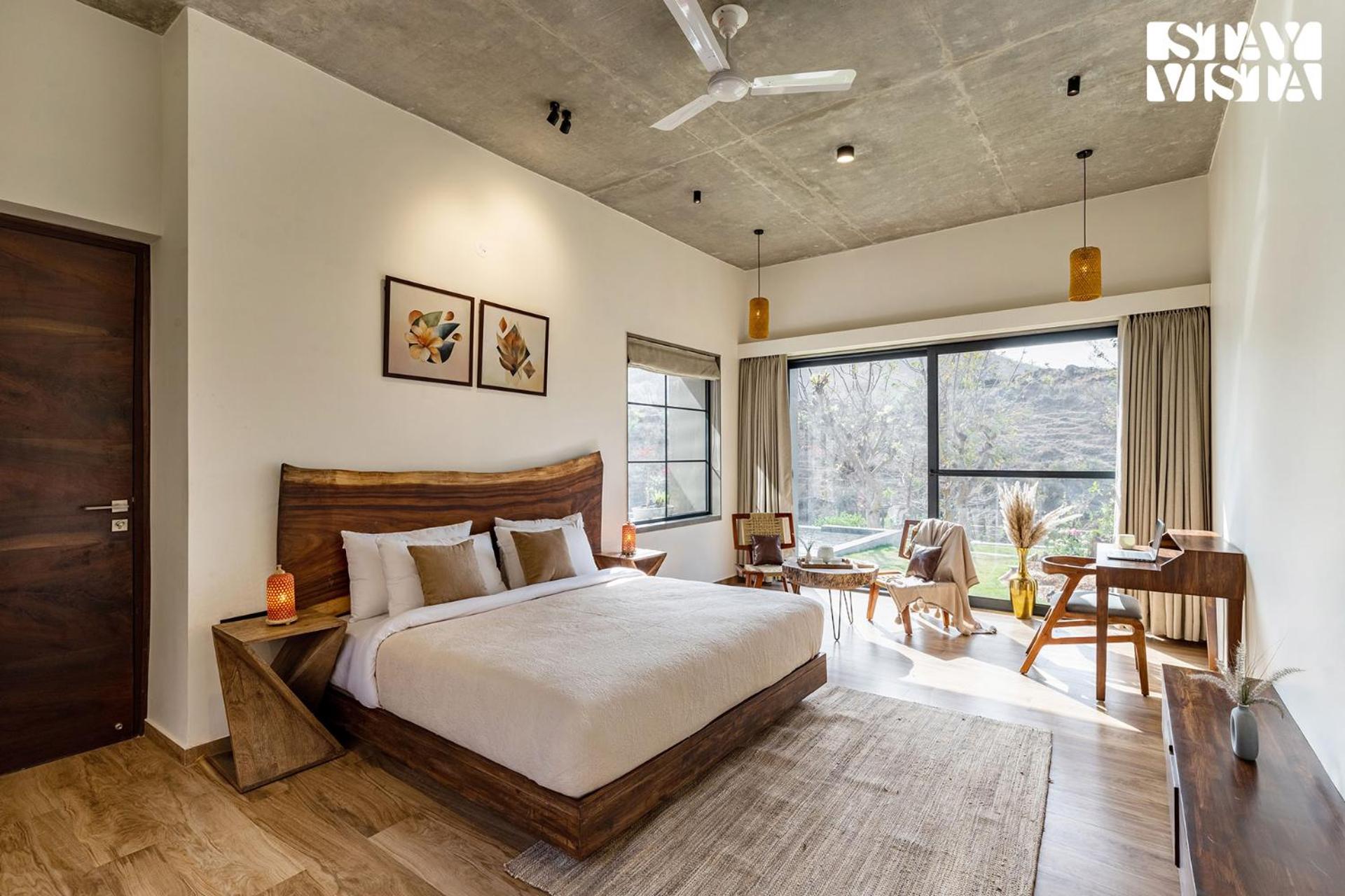 StayVista's Ikebana - Living By The Forest Edge - Mountain-view Villa with Infinity Pool, Lawn, & Indoor-Outdoor Games view 4