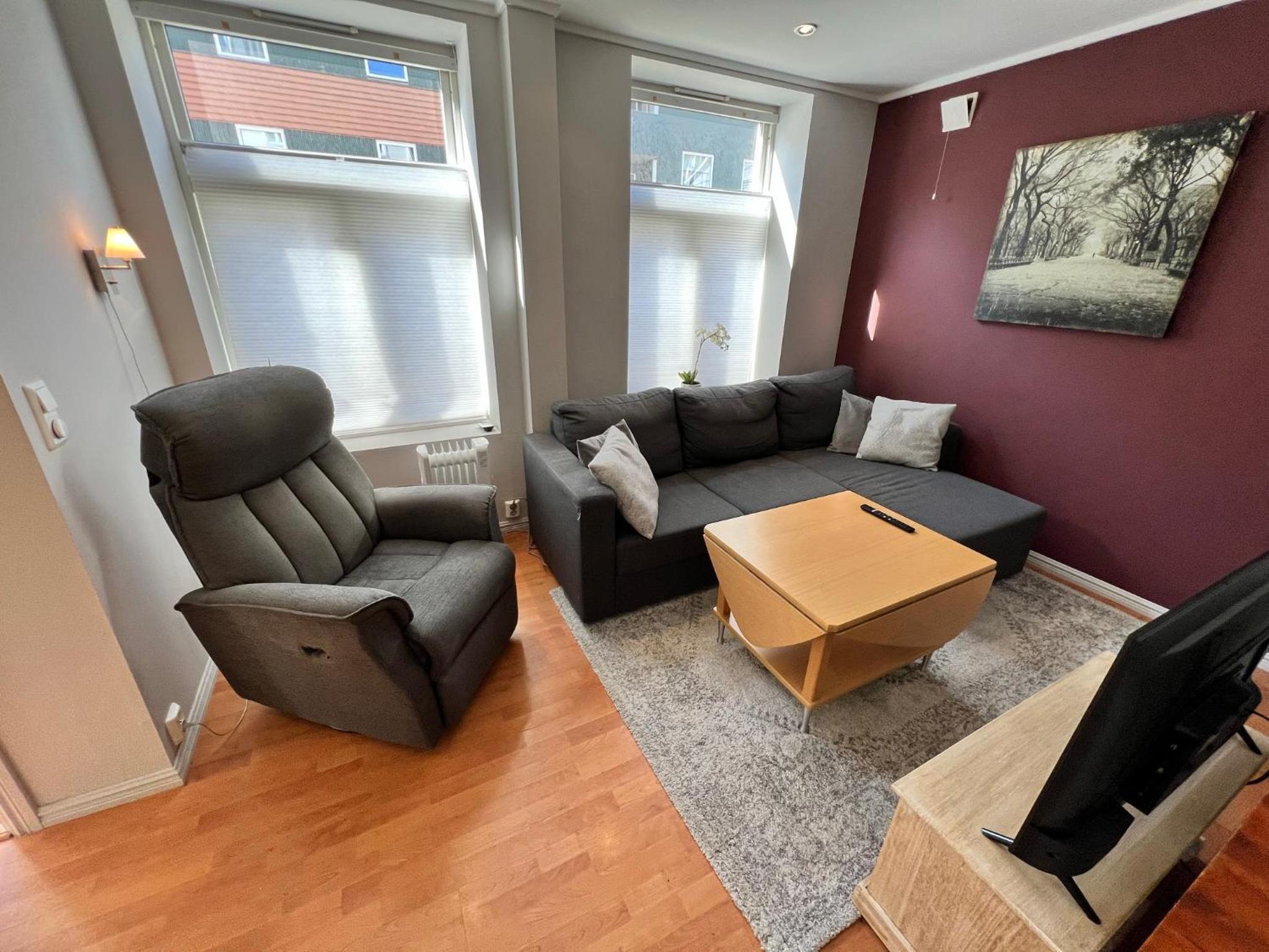 Central Narvik Apt W Workspace walk to city d14d