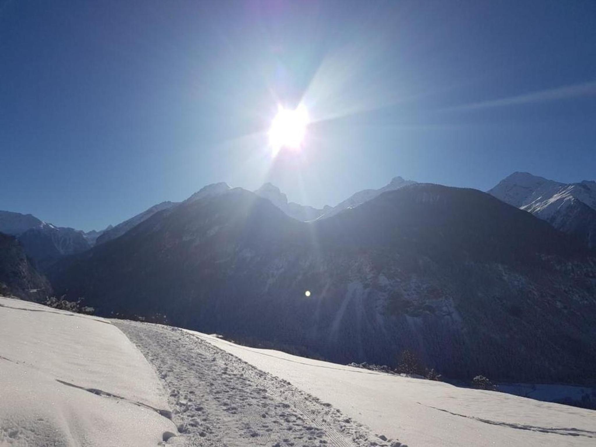 Blick Auf Herrliche Bergwelt