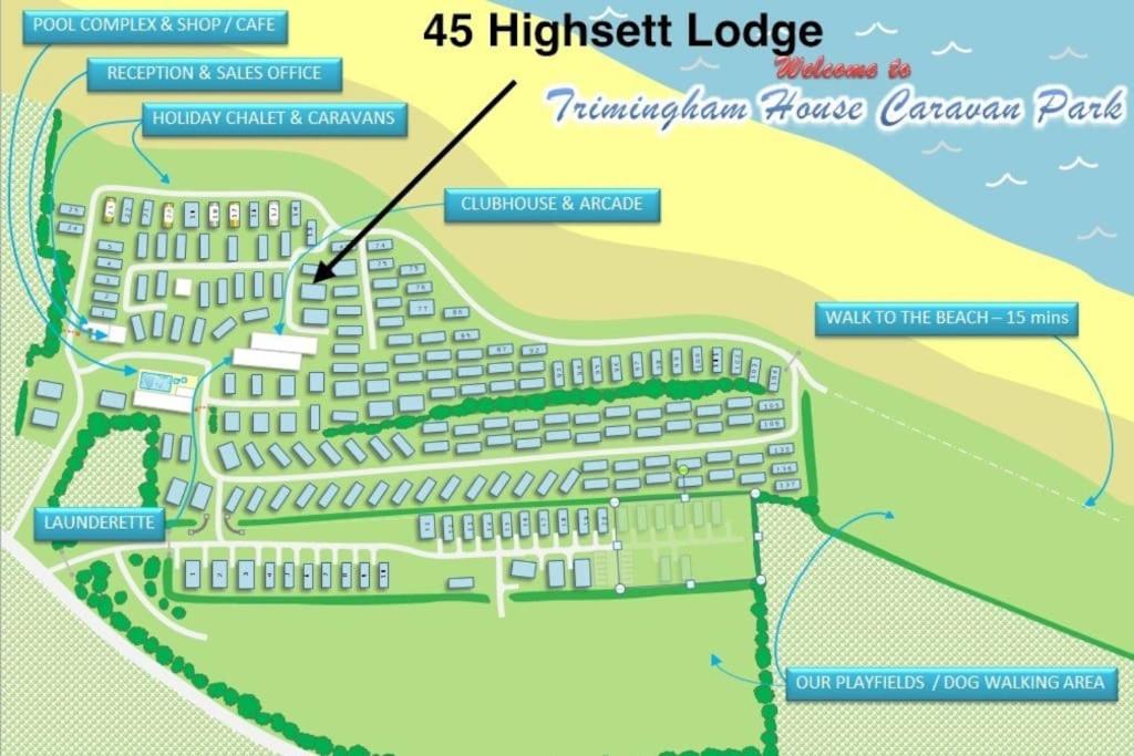 Luxury spacious lodge on Trimingham house caravan park, near Cromer and Mundesley view 4