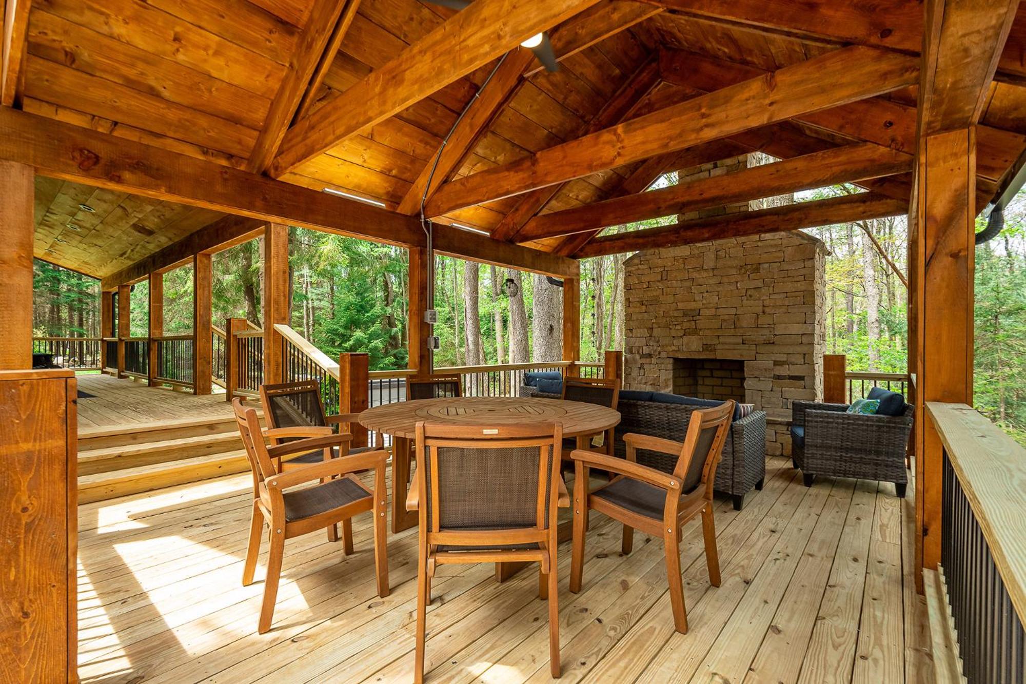 West Oak - hot tub, boat slip, outdoor fireplace view 5