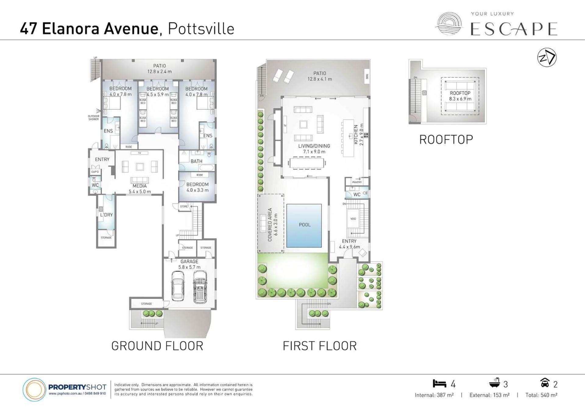 Aquarium House - with direct beach access & pool