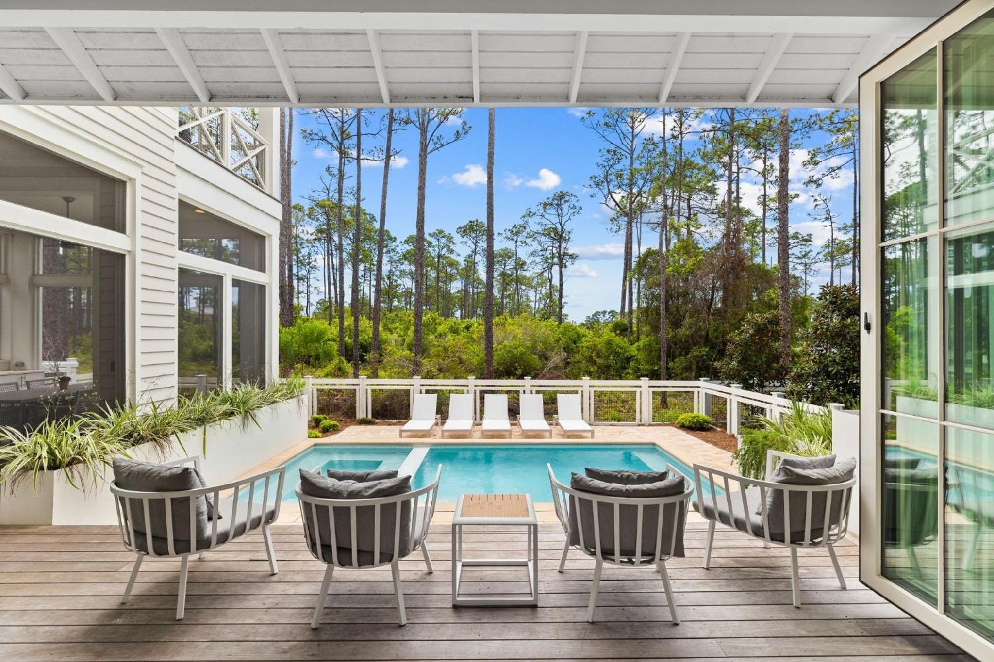 6 min Bike Ride to Beach! Private Pool with Lake Views in WaterColor! 5BR! home view 2