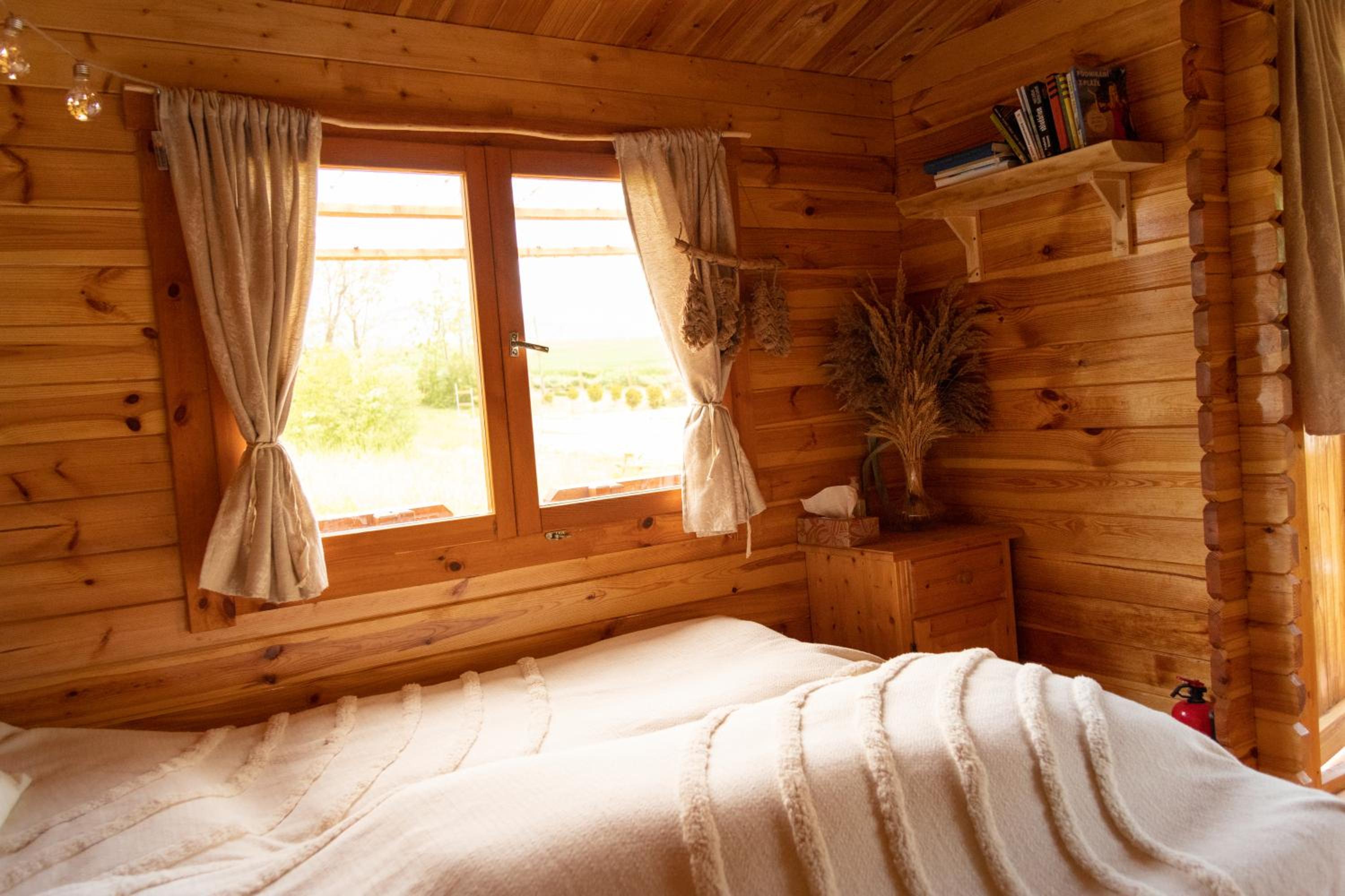 Cozy wood hut on the farm view 5