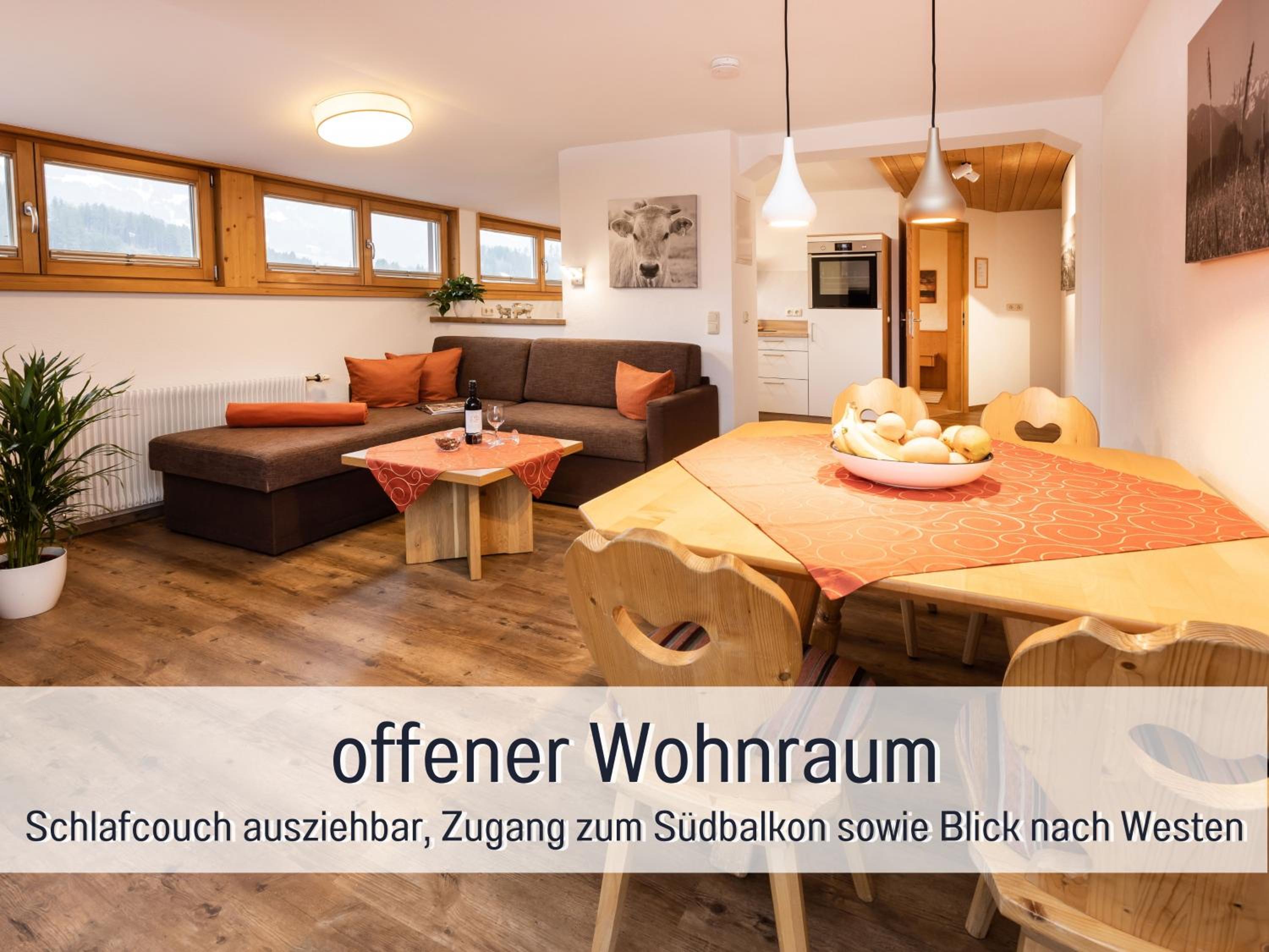Biohof Burger, 3 sonnige Fewo, alle mit Balkon, Spielzimmer, Grillhütte, 7 km vor Oberstdorf