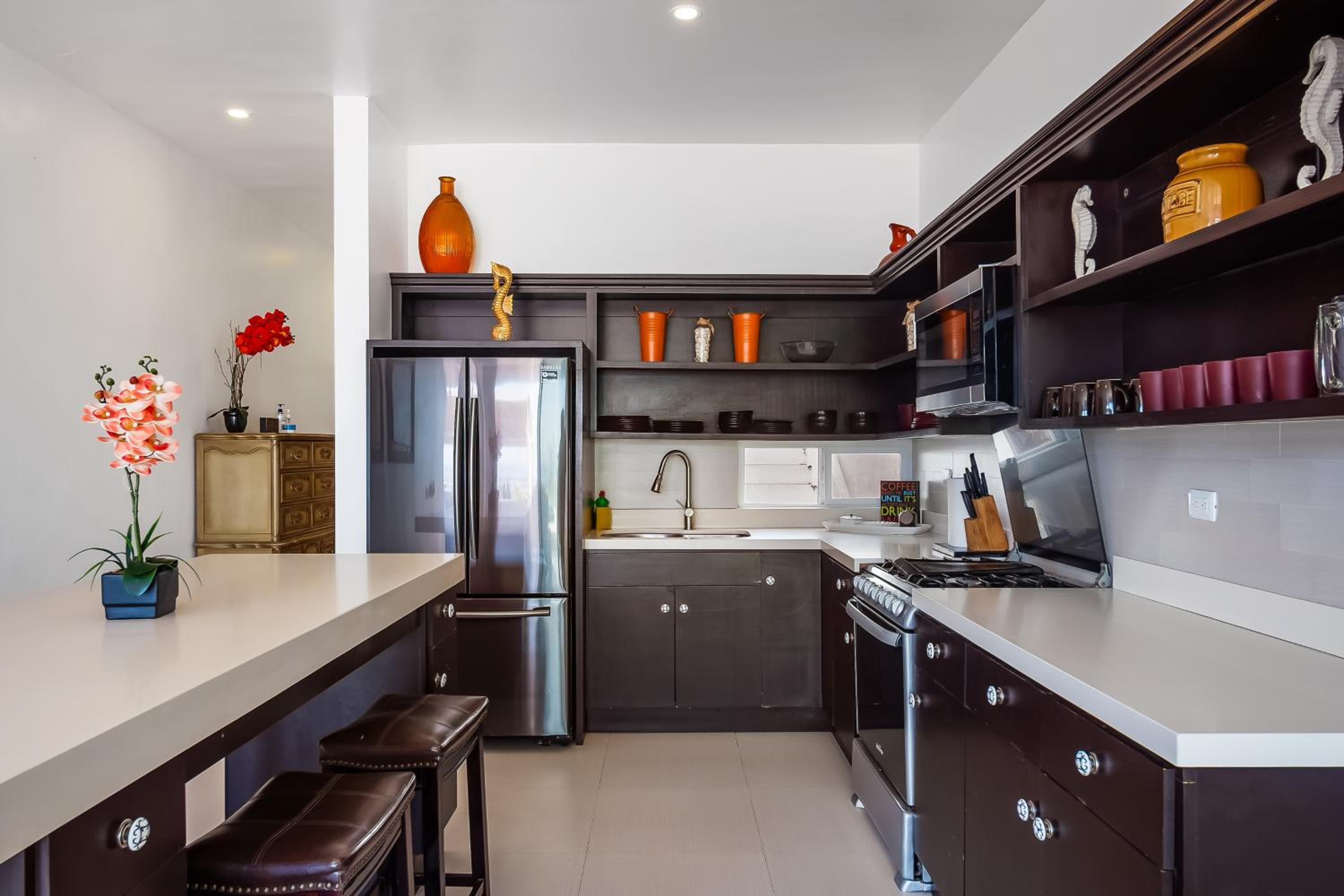 Airy, Beach-View Dog-Friendly Villa with Patio, Outdoor Pool, Streaming, AC view 3