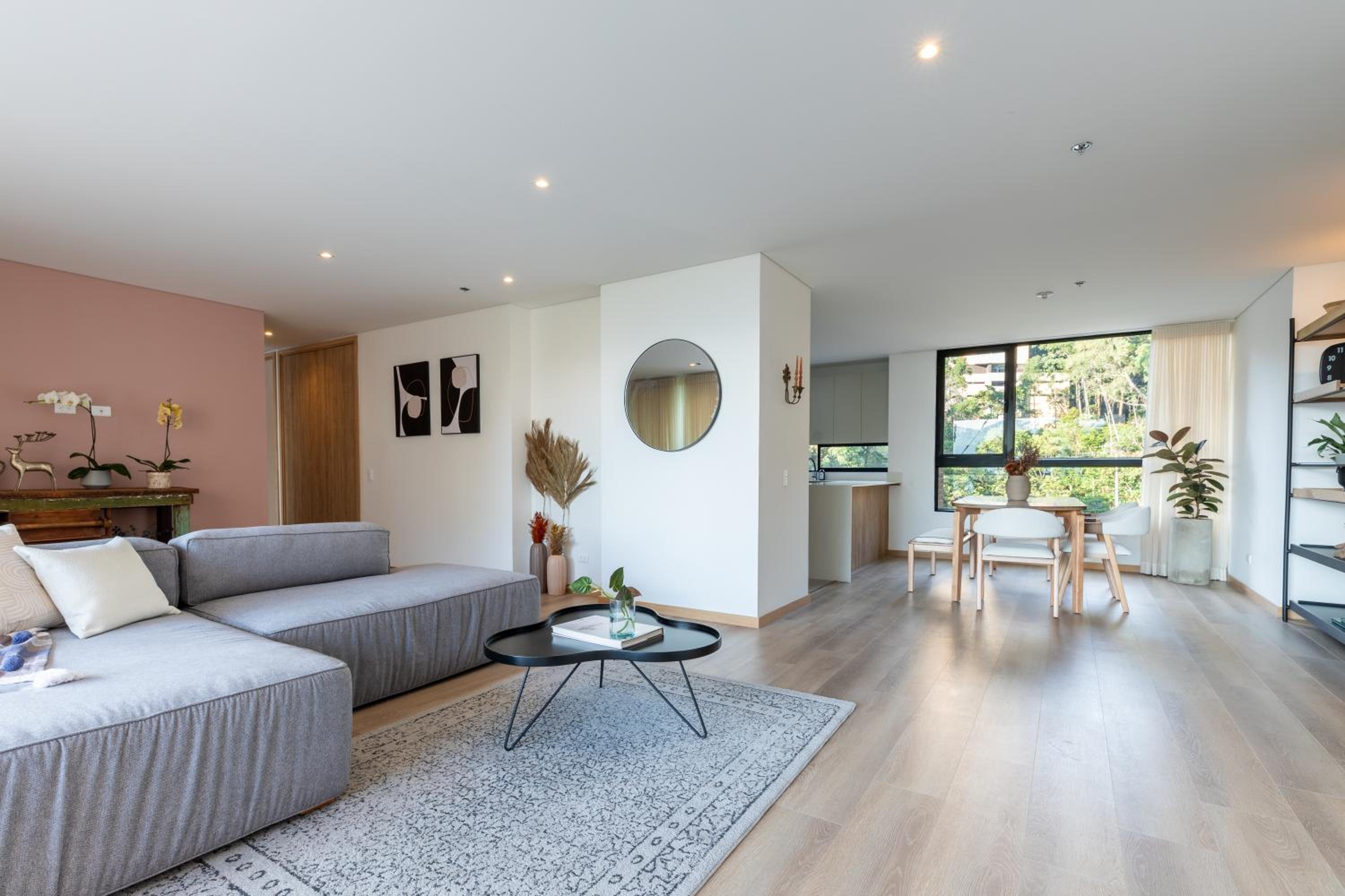 Luxury new apartment surrounded by forest