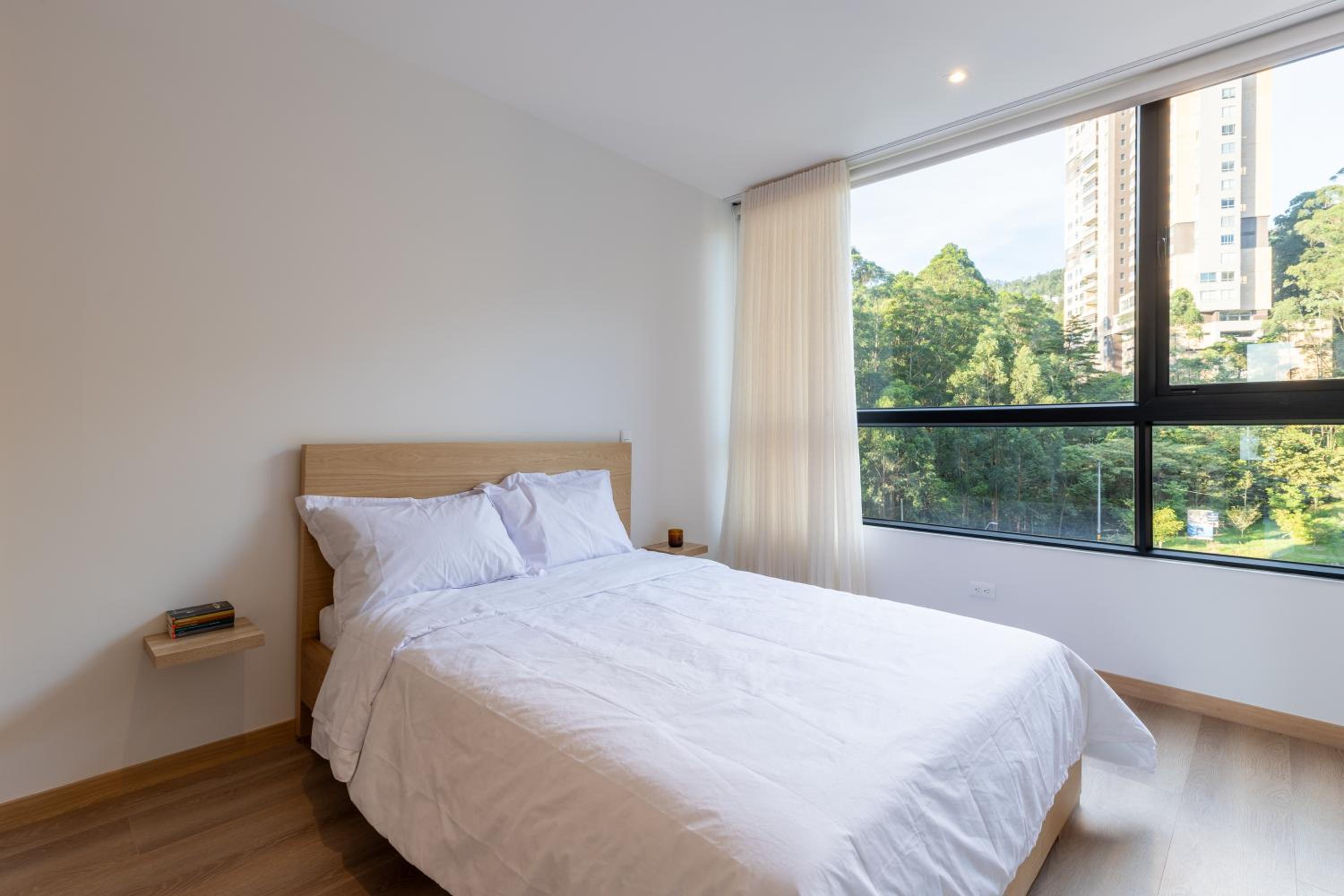 Luxury new apartment surrounded by forest