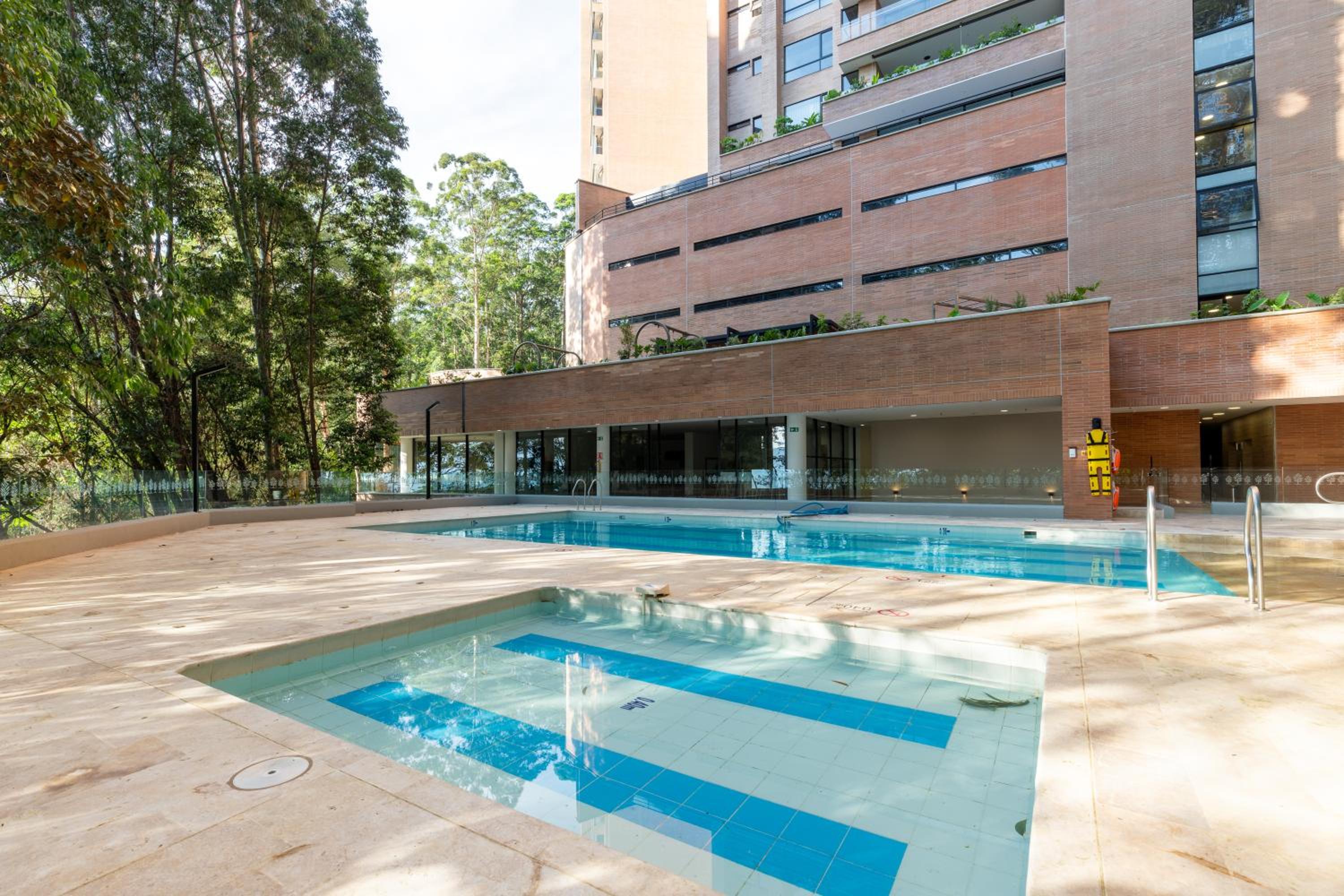 Luxury new apartment surrounded by forest