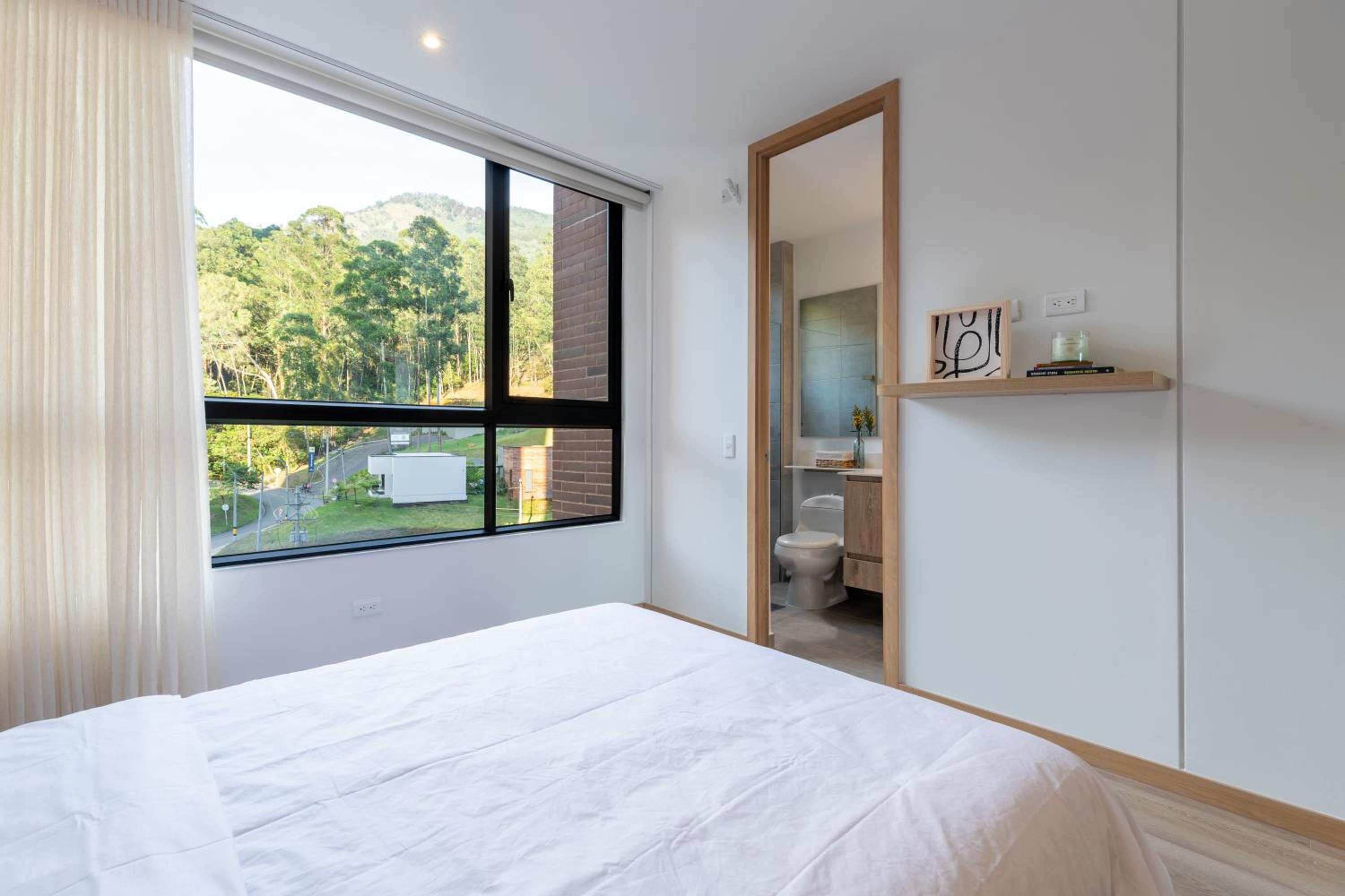 Luxury new apartment surrounded by forest