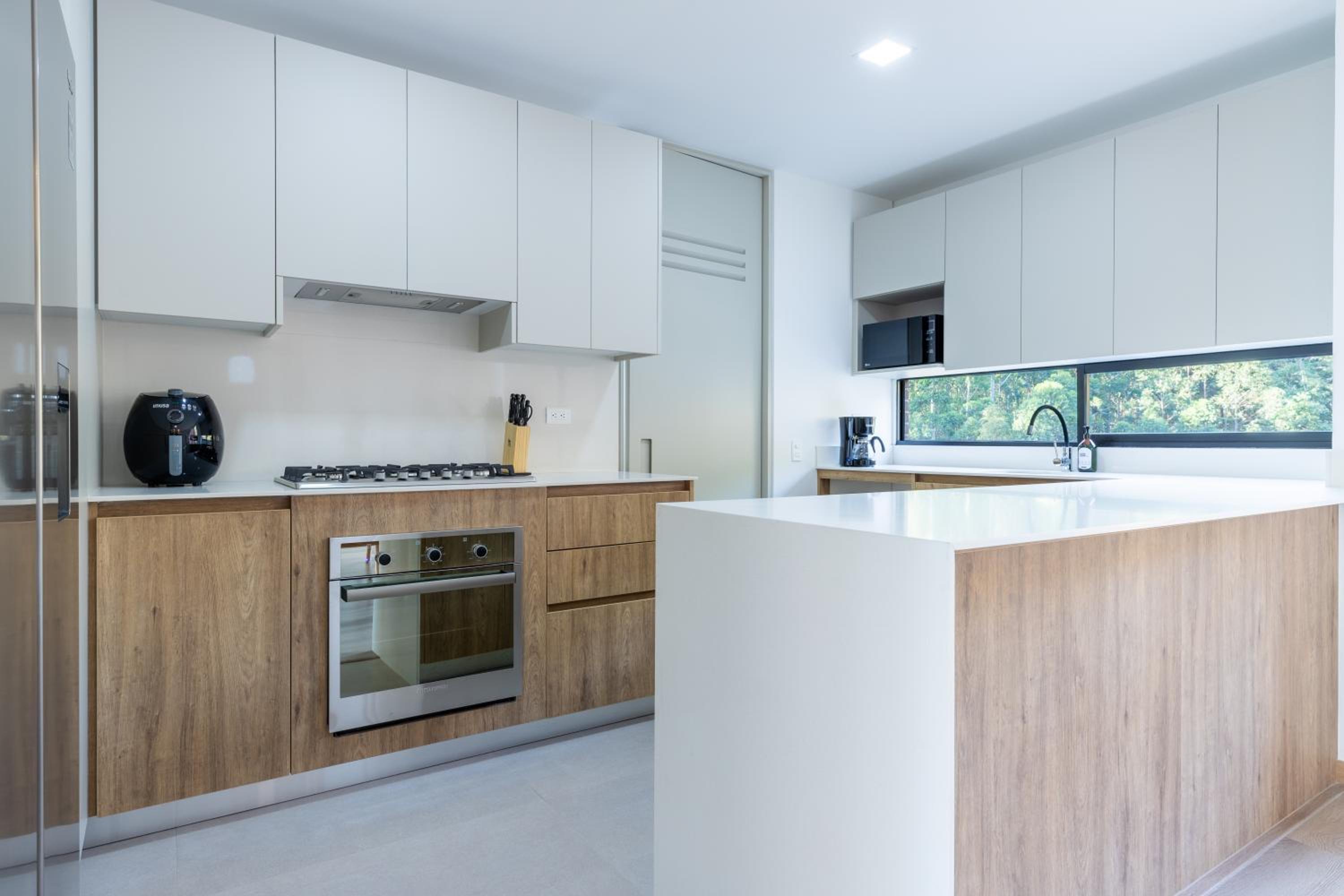 Luxury new apartment surrounded by forest