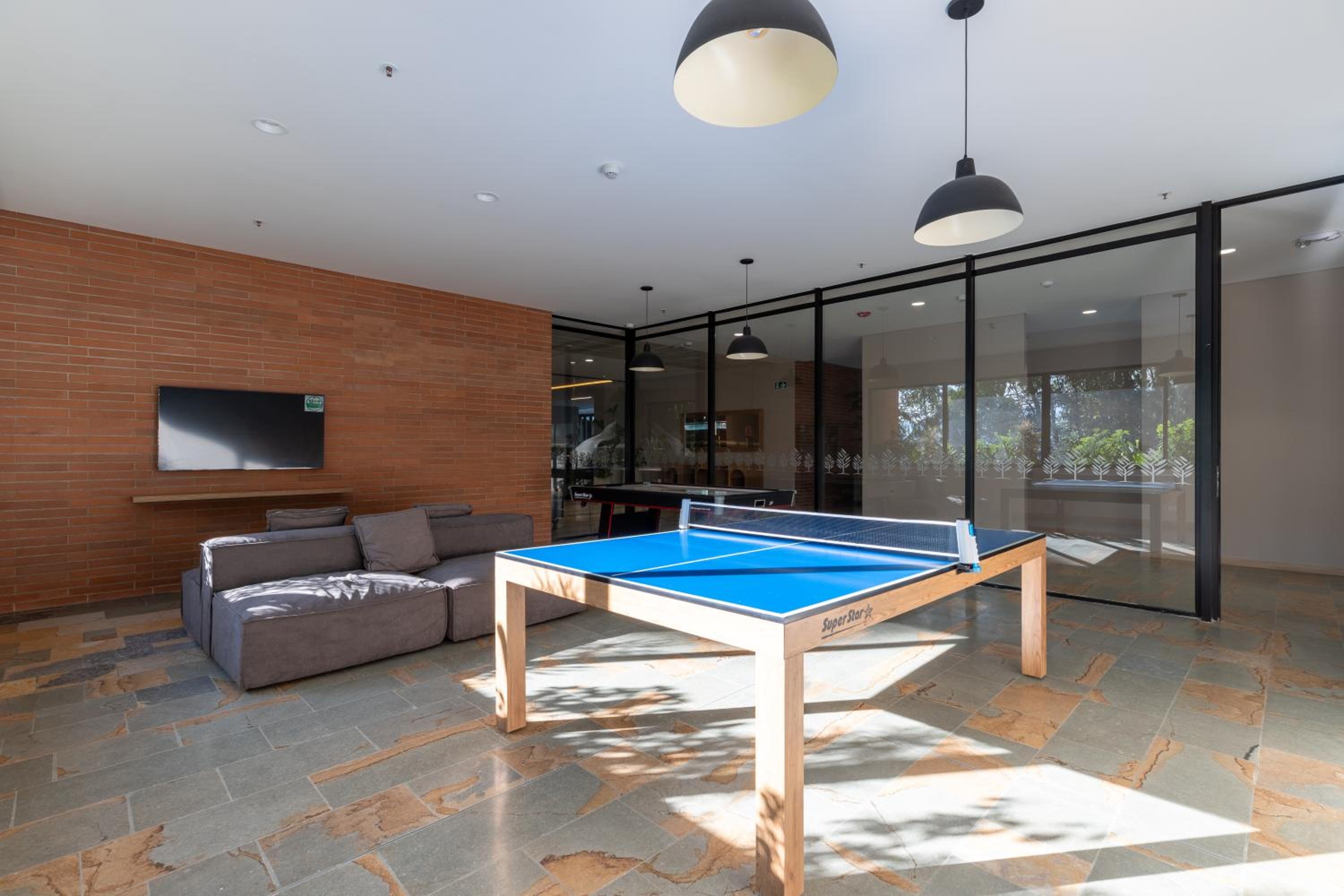Luxury new apartment surrounded by forest