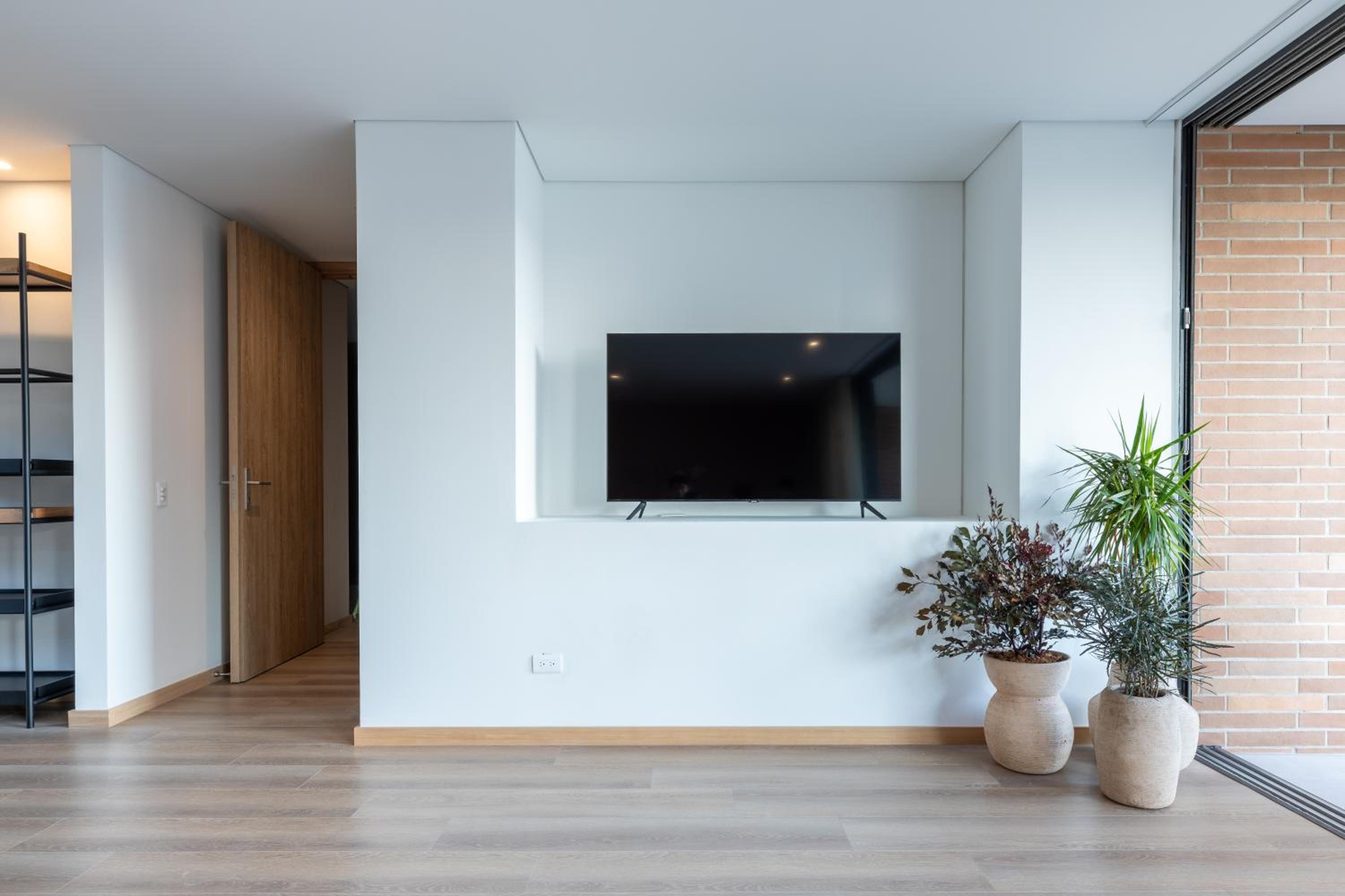 Luxury new apartment surrounded by forest