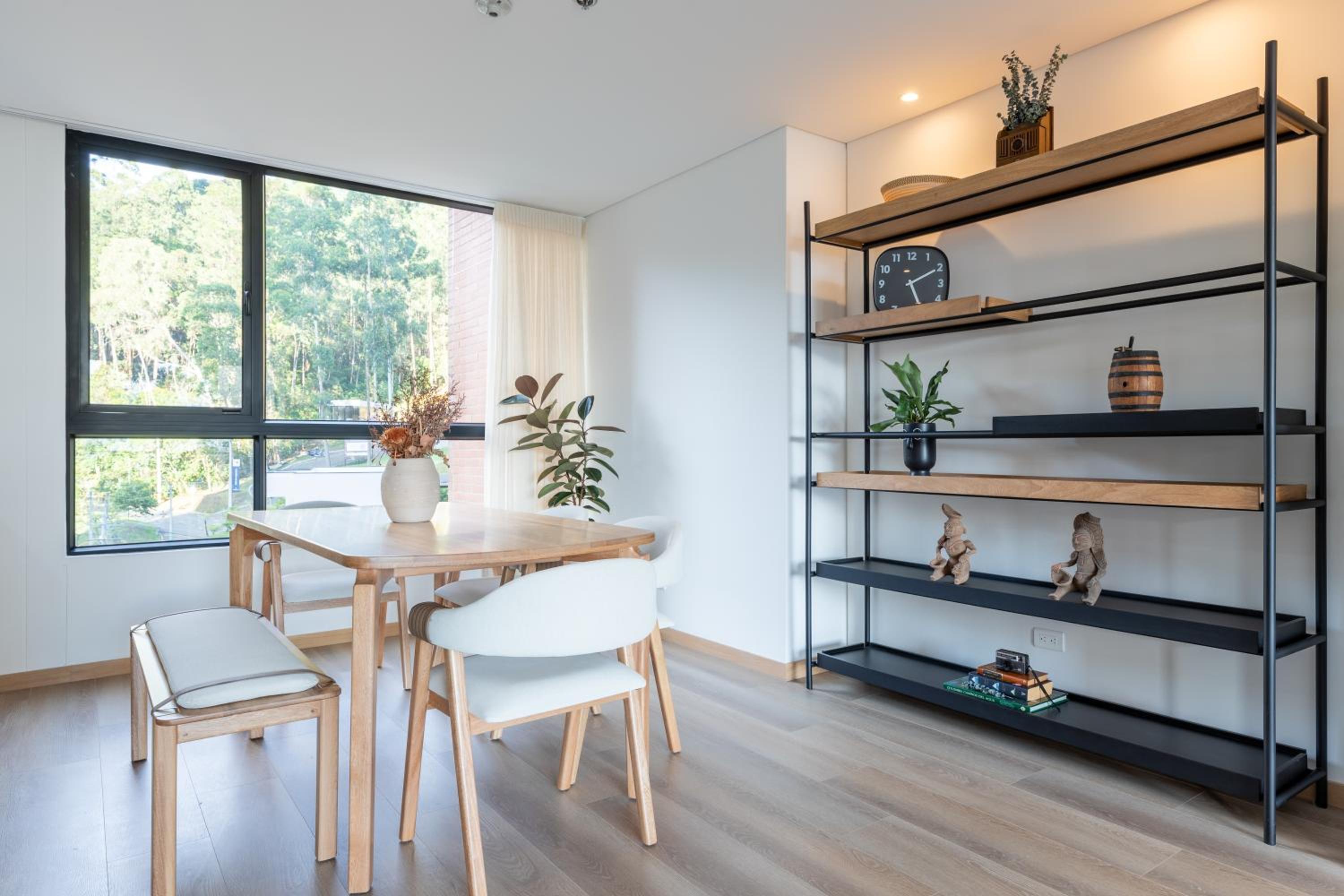 Luxury new apartment surrounded by forest