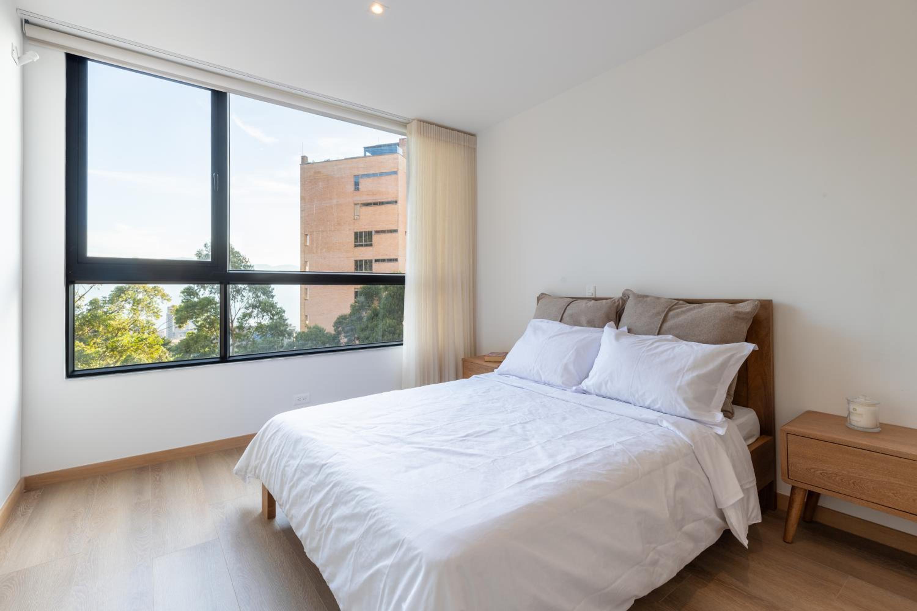 Luxury new apartment surrounded by forest