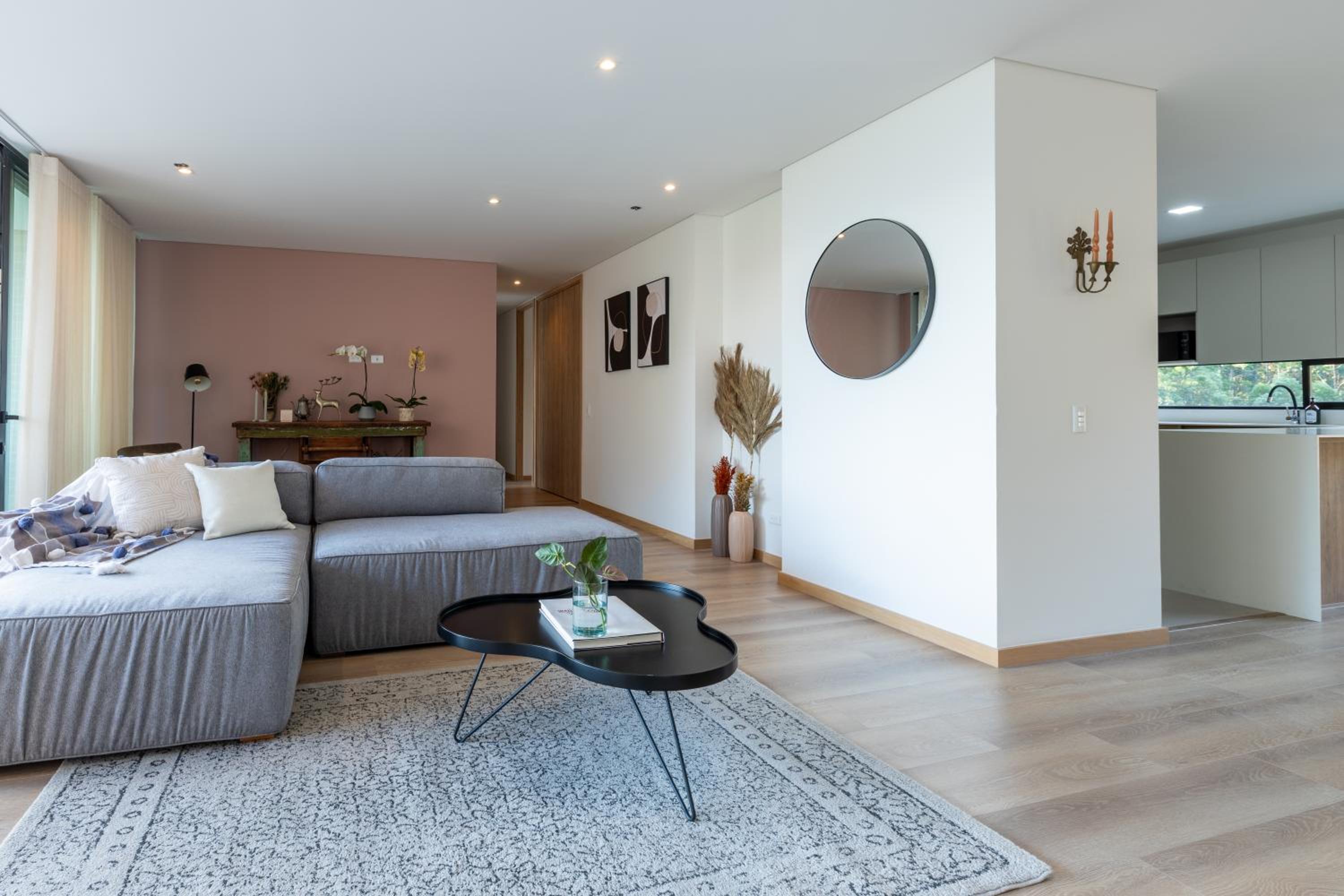 Luxury new apartment surrounded by forest