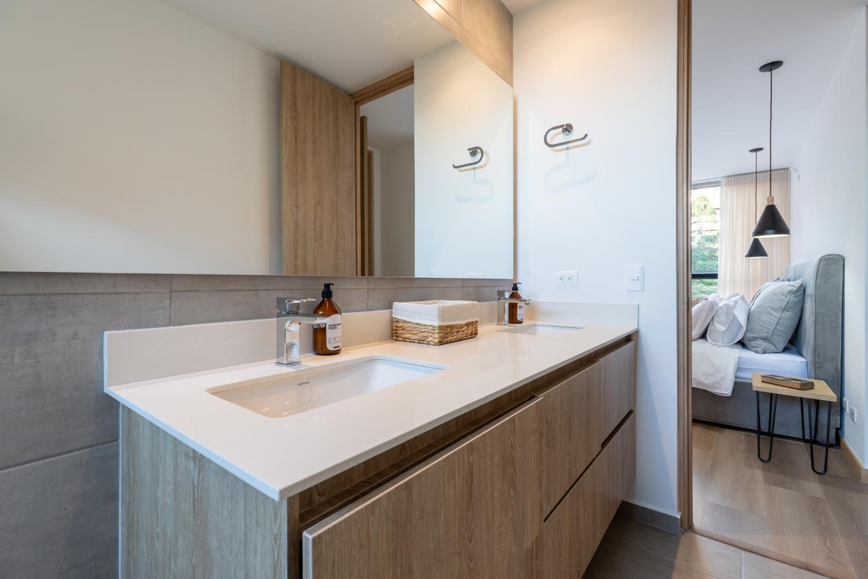 Luxury new apartment surrounded by forest
