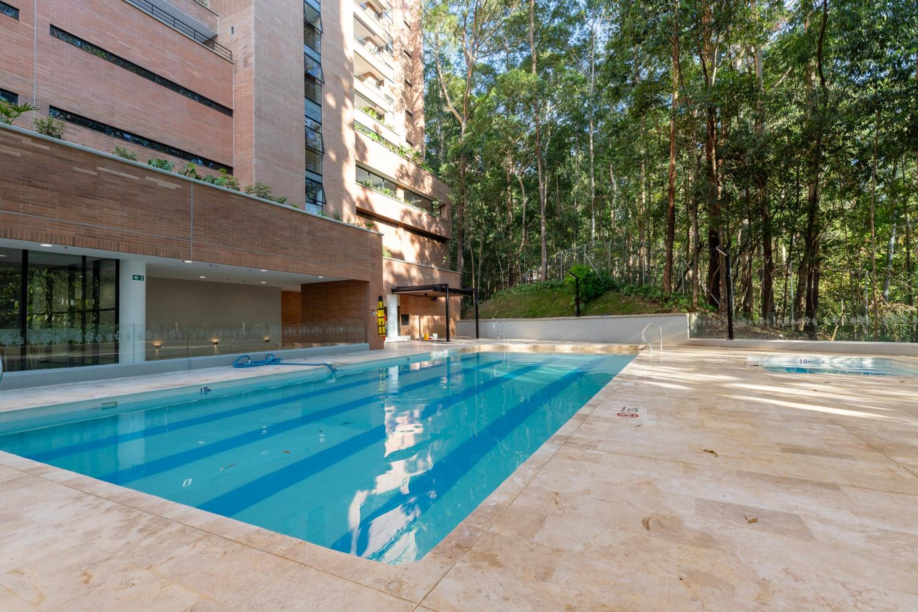 Luxury new apartment surrounded by forest